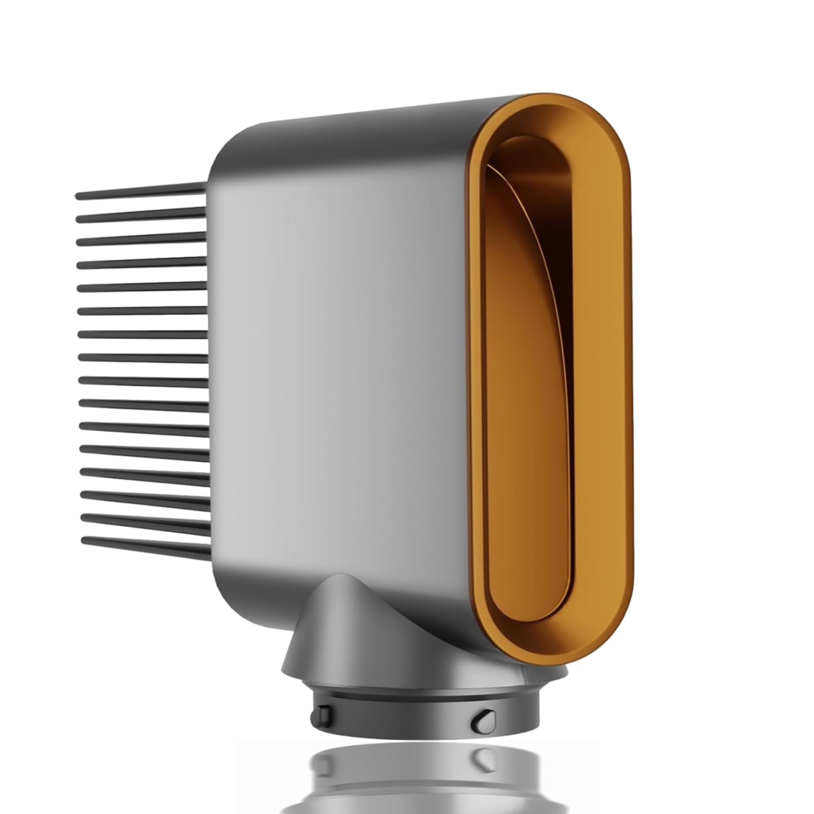 Boquilla de fijación de peine de dientes anchos para Dyson Airwrap Styler HS01 HS05, cepillo secador de prepeinado para cabello rizado y rizado, accesorios para peinar el cabello, dorado