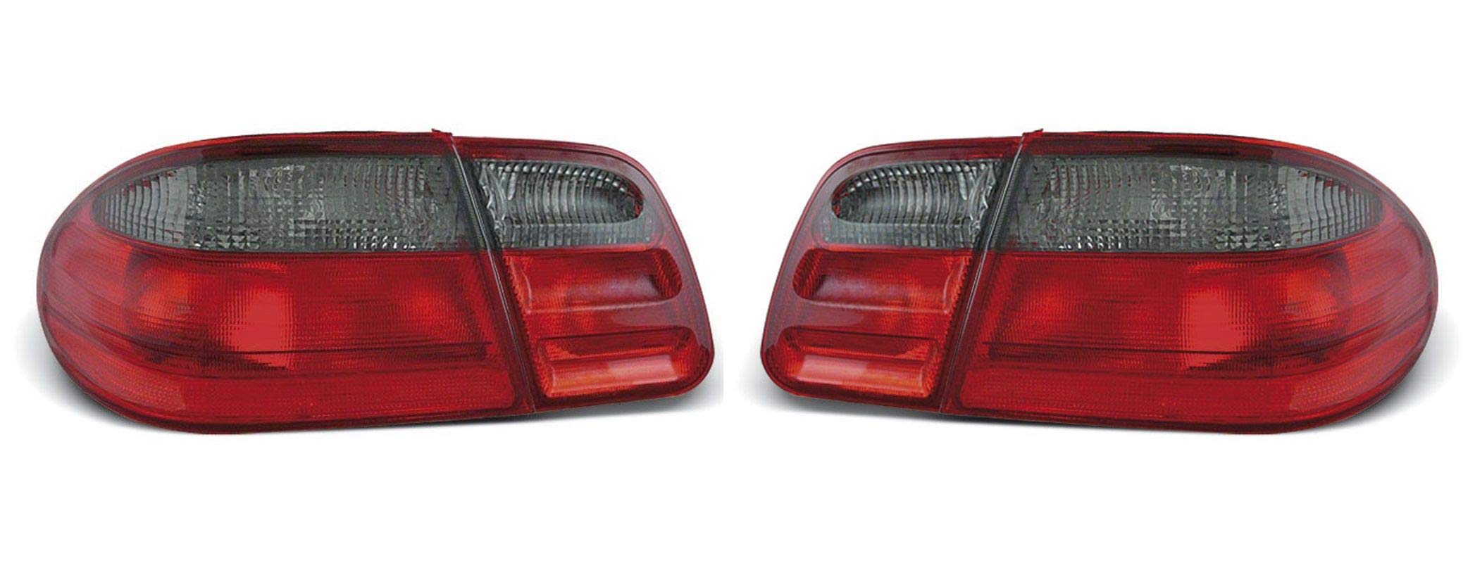 Luces traseras VR-1872 - Conjunto de Pilotos Traseros Recambios Coche (1 par, lado del conductor y del pasajero, color rojo ahumado)