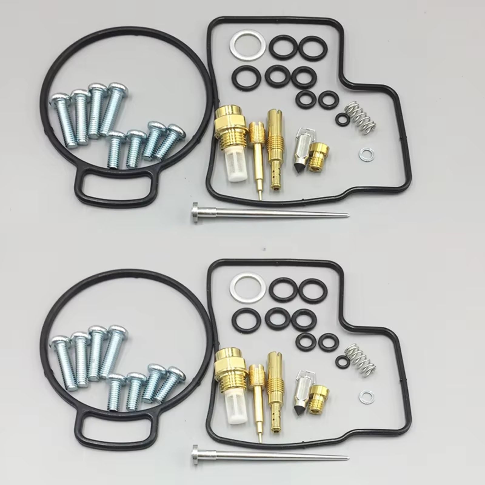 Kit Reconstrucción Reparación Carburador Motocicleta Aguja Flotante para Reemplazo Diafragma Junta Asiento para Goldwing GL1500SE 1992-2000 Kit de ReconstruccióN Carburador(Set 2)