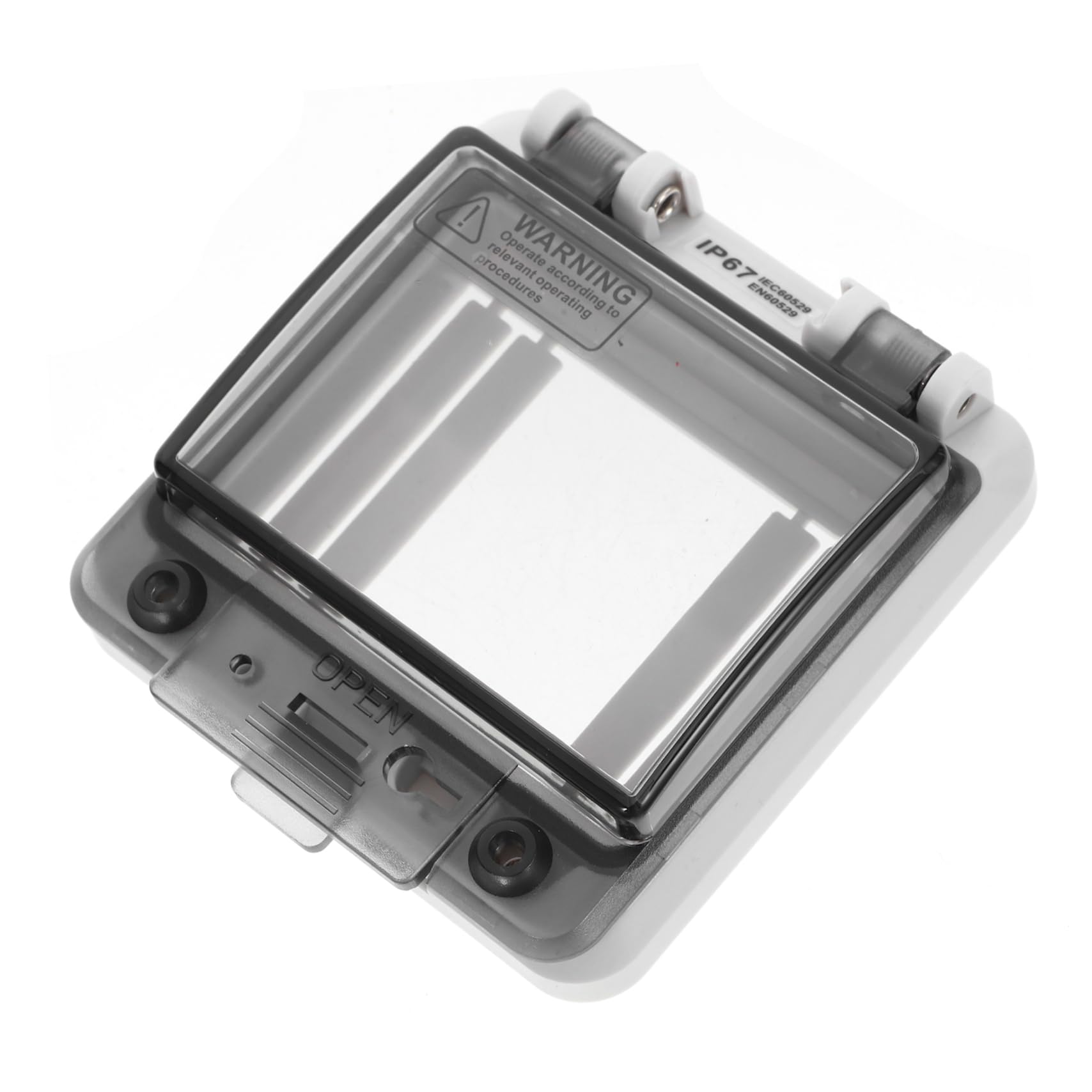 SOLUSTRE 4piezas Caja Protectora De Distribución Eléctrica Ventana Visual Para Interruptores De Circuitos Material Pc Resistente Al
