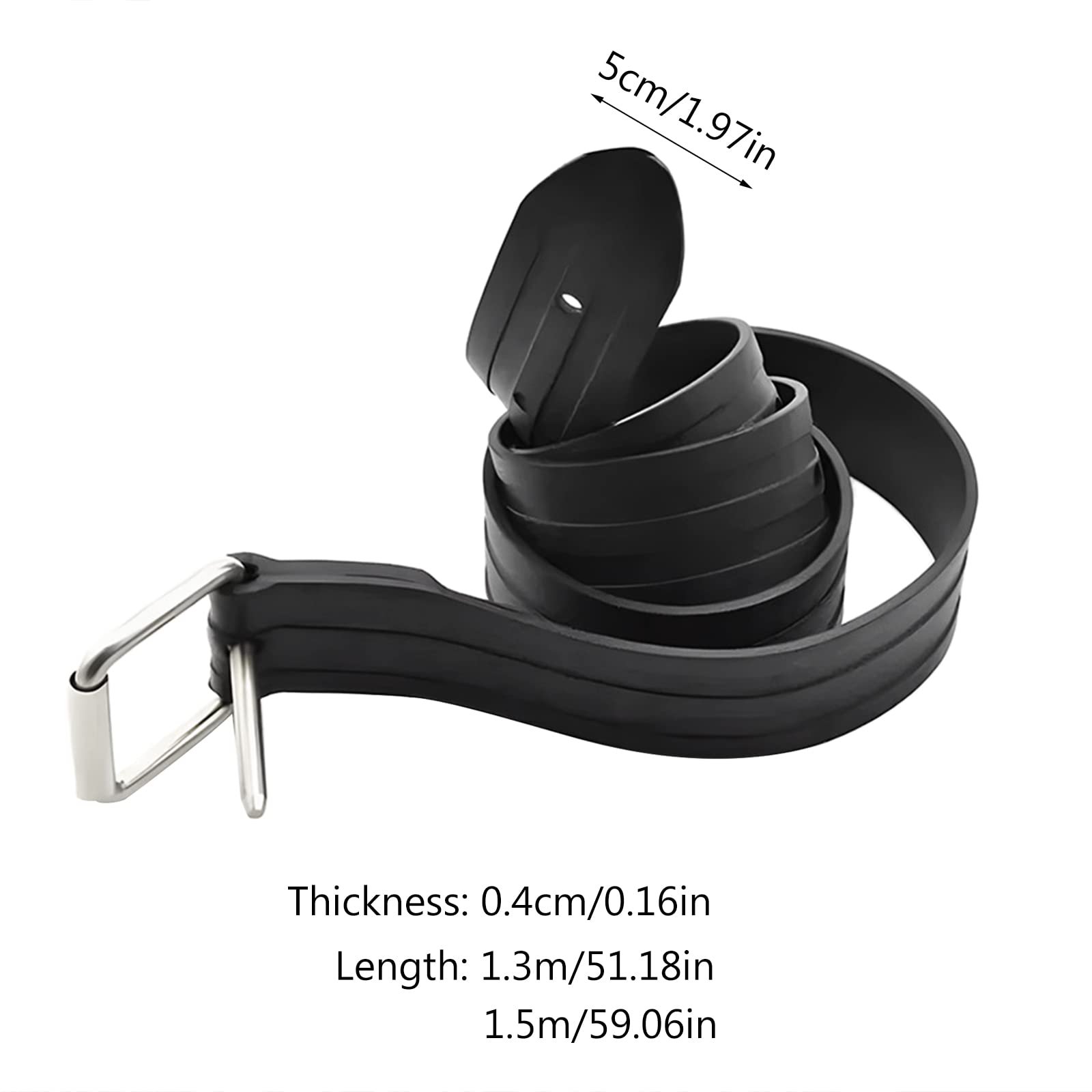 Cinturón de peso resistente ajustable para esnórquel, cintura de goma con hebilla de acero inoxidable, hebilla de goma para buceo para hombres y mujeres