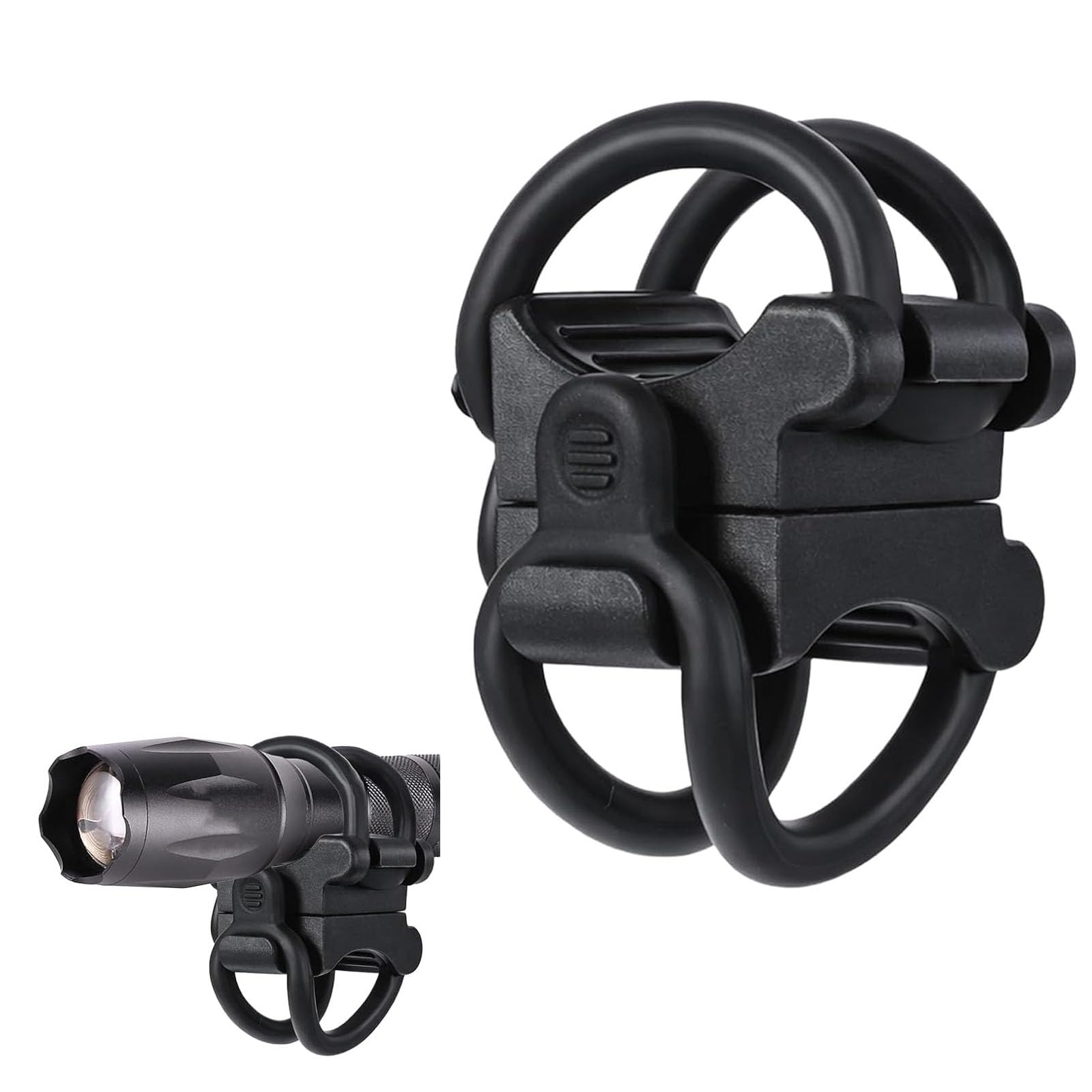 Cycle Gadget Flashlight Holder, Bike Light Mount with 360 Degree Rotation, Universal Bike Flashlight Mount Compatible with Most Bicycles, Firm Fixation and Easy Quick Installation-image-12