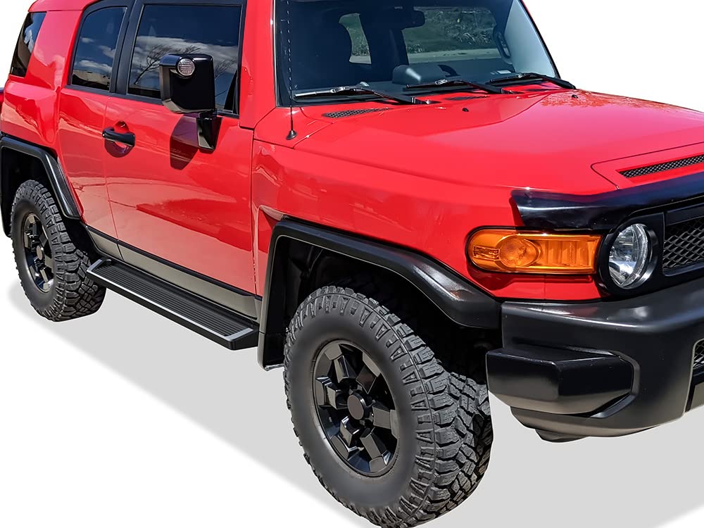 APS Black Running Boards Style Compatible with Toyota FJ Cruiser 2007-2014 (Nerf Bars Side Steps Side Bars)