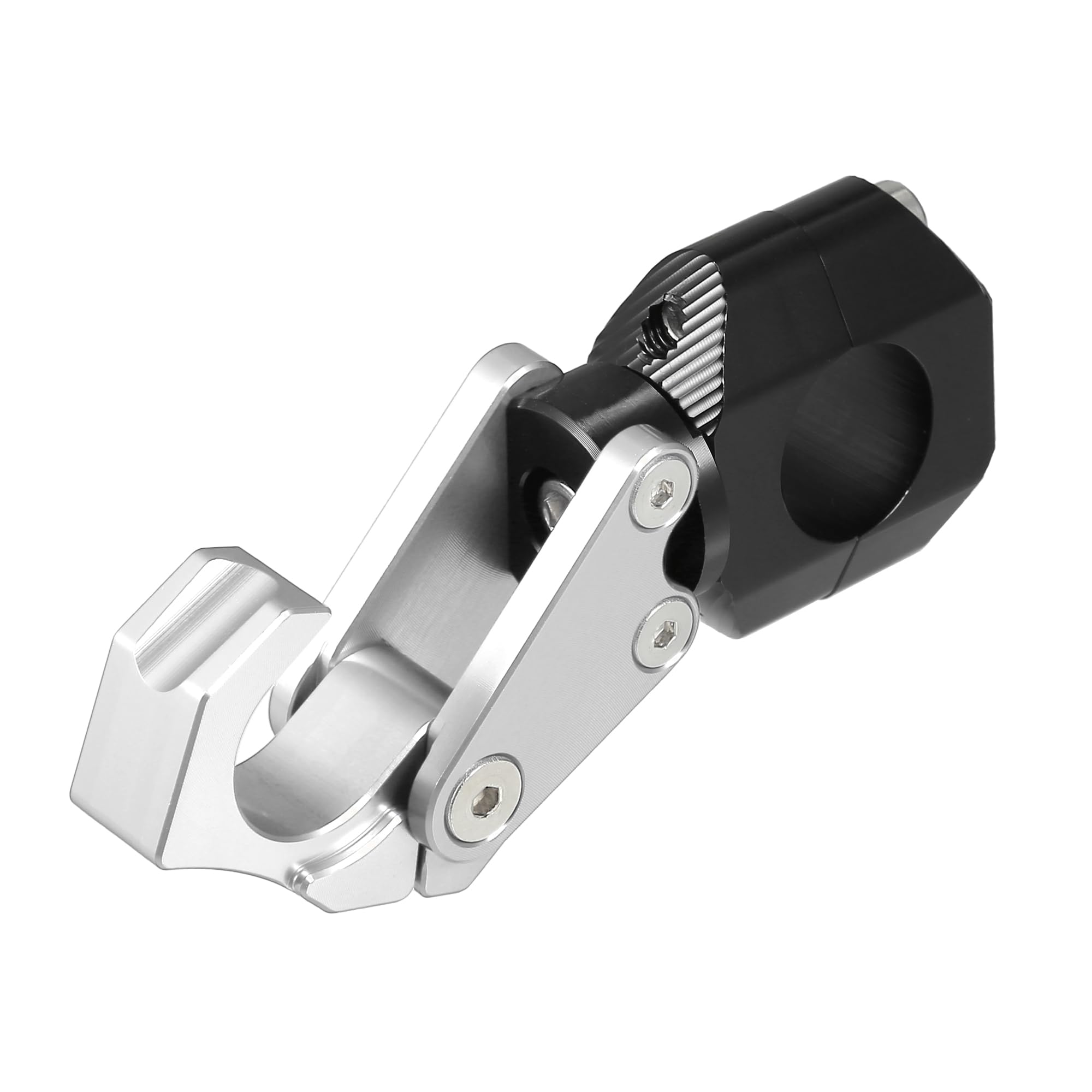 uxcell 1 Set Motorcycle Handlebar Hook Aluminum Alloy Helmet Gloves Hanger Luggage Hanger for Honda ADV150 2023 W/Hexagonal Screws and Wrench Silver Tone