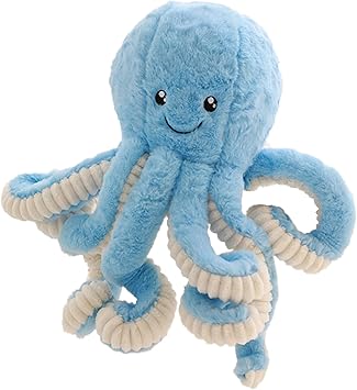 Cute Cartoon Octopus Plush Doll Toys Gift Sea Stuffed Toys for Kids and Lovers Home Decor Blue, 15.7-Inch