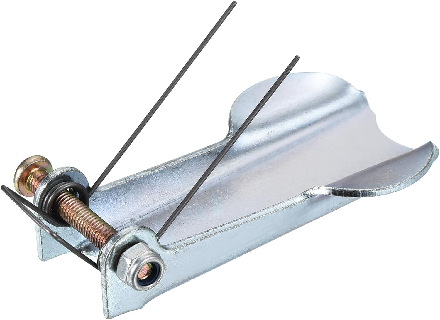YOKIVE Hook Safety Latch Kit, Metal Towing Receiver Hitch Replacement | Great for Clevis Hooks Trailer (Silver Tone, 3-Inch)