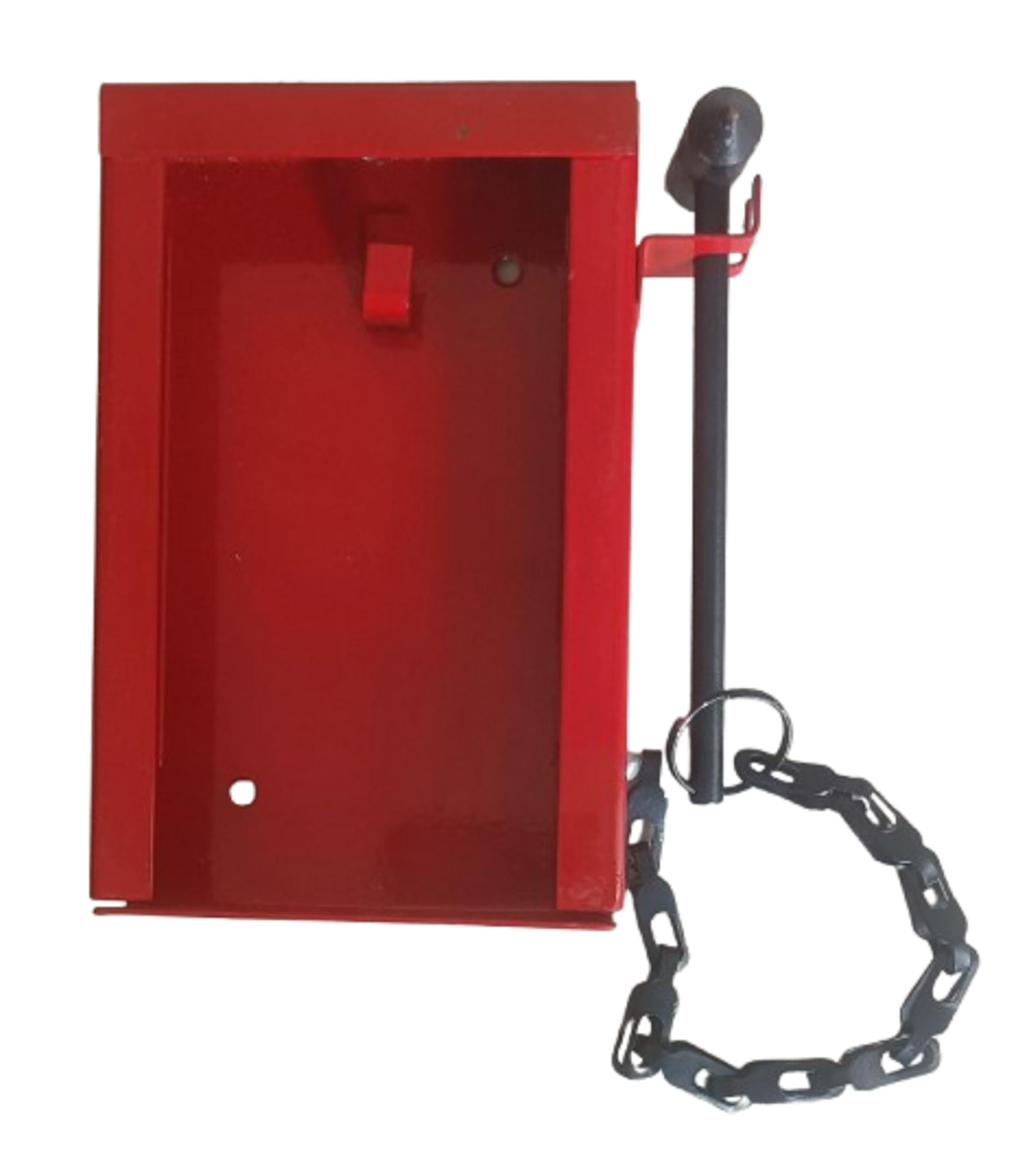 Emergency Exit Key Box with Chain Hammer, Red Metal Wall Mount Cabinet for Factories, Warehouse, Storage and Commercial Premises, Break Glass Design, 14x9x2.5 cm-picture-27