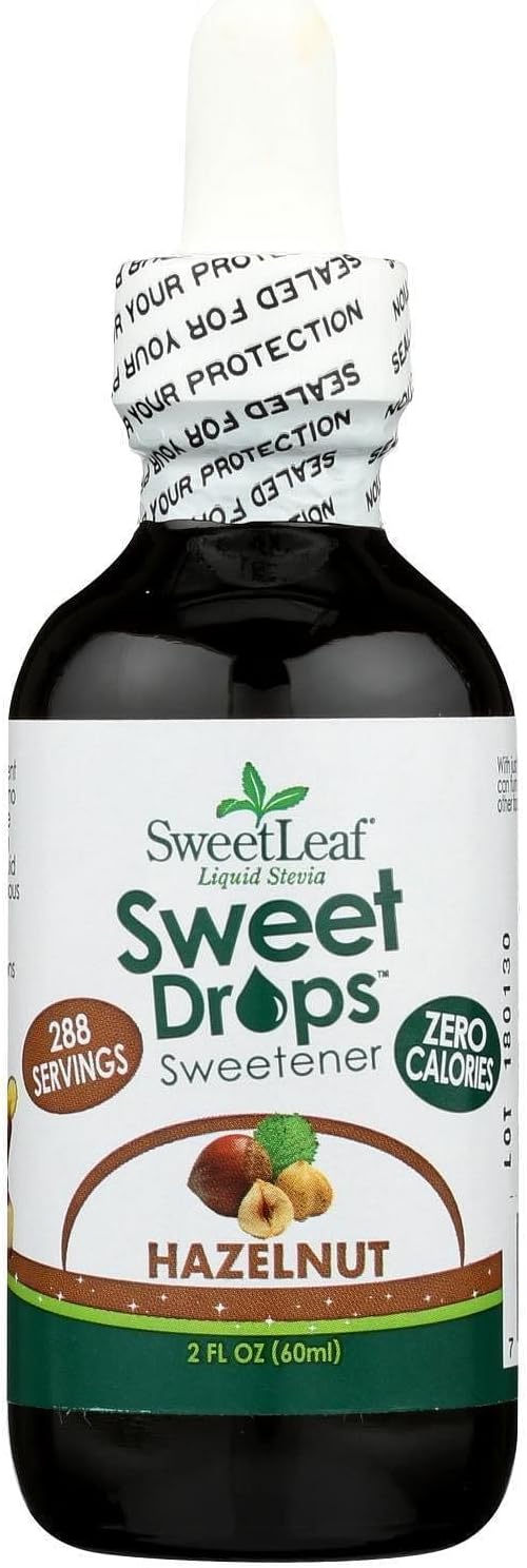 Sweet Leaf Liquid Stevia Sweetener 60 ml, Hazelnut