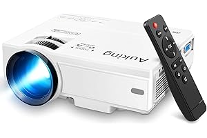 AuKing 2024 Upgraded Mini Home Theater Projector 1080p