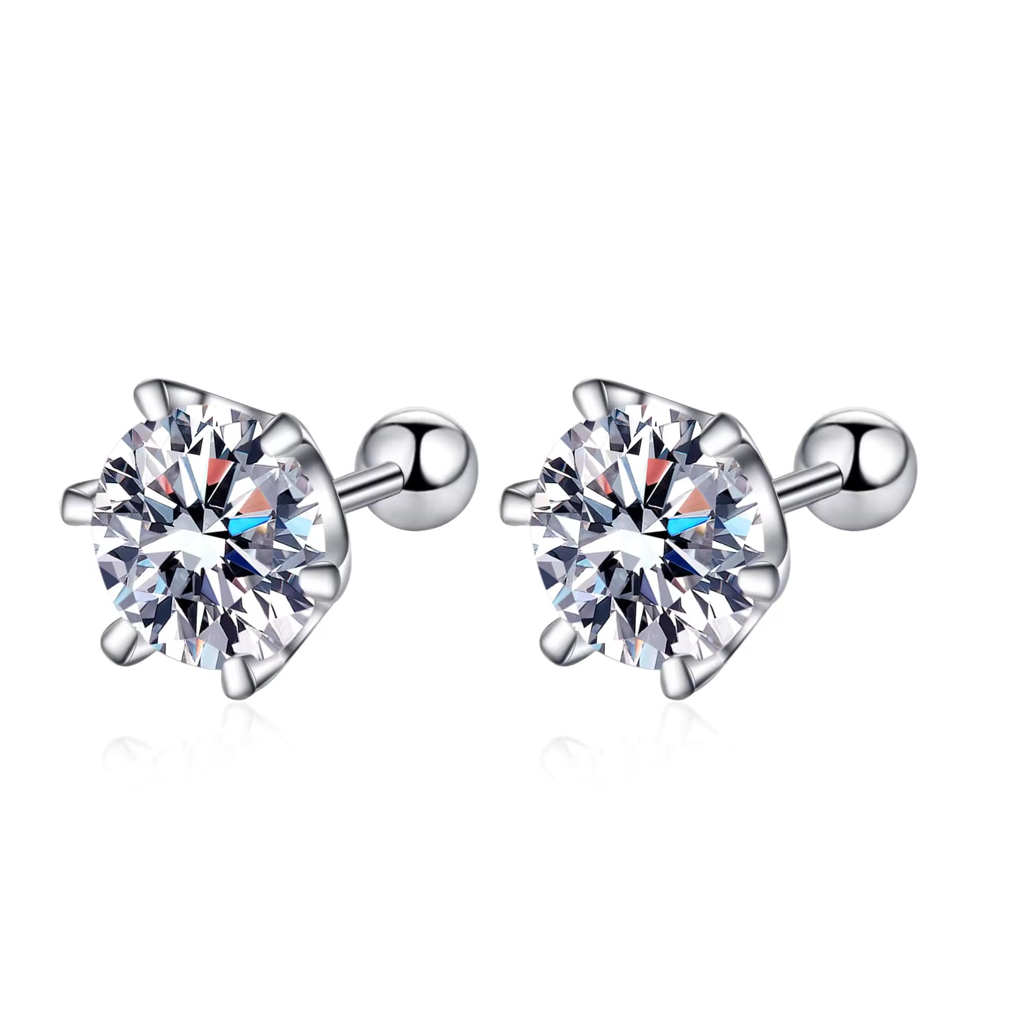 See full amazon price history chart for GRA Certified 925 Sterling Silver Stud Moissanite Stud Earrings, 1-2ct DF Color Brilliant Round Cut Moissanite Earrings 925 Sterling Screw Back for Women & Men (2 ct) GRA Certified 925 Sterling Silver Stud Moissanite Stud Earrings, 1-2ct DF Color Brilliant Round Cut Moissanite Earrings 925 Sterling Screw Back for Women & Men (2 ct) (B0DCTK6V8C) Amazon Price History, Amazon Price Tracker