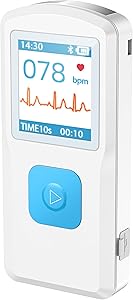 Portable ECG Monitor with LCD Screen and Memory