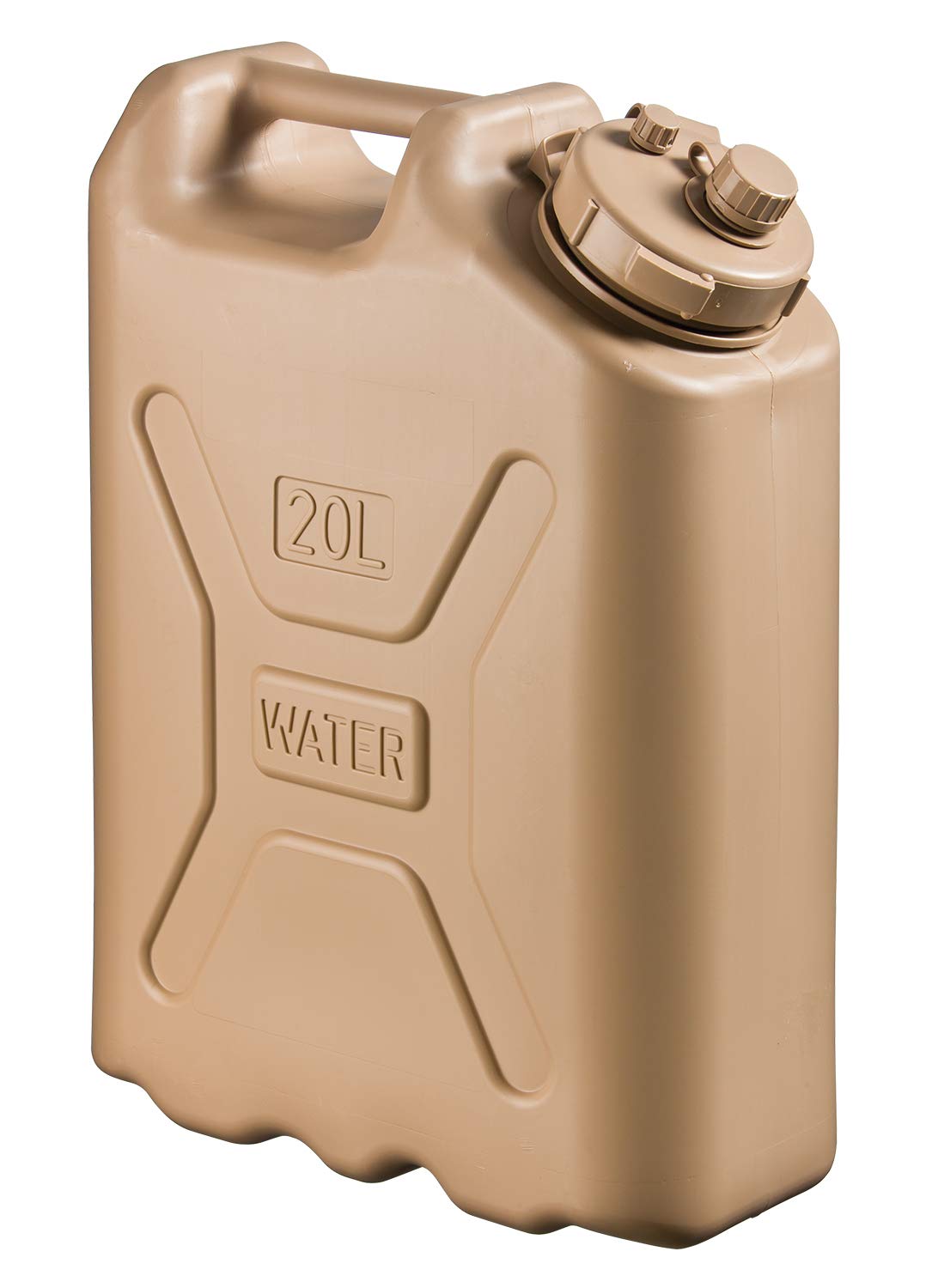 Scepter Military Style Water Storage Container for Camping, Sand, 5 Gallon