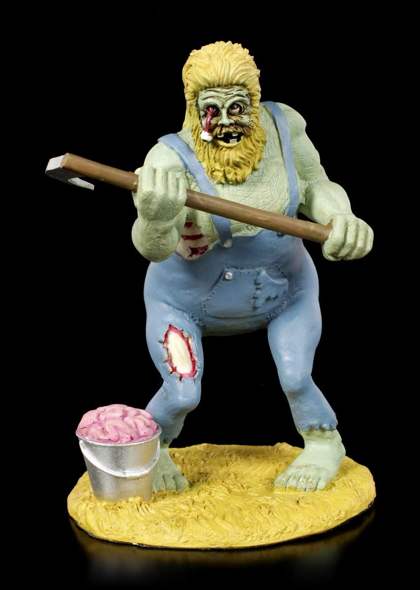 Figura de Zombi gótico, Hillbilly con Sense, fantasía, Pintada a Mano