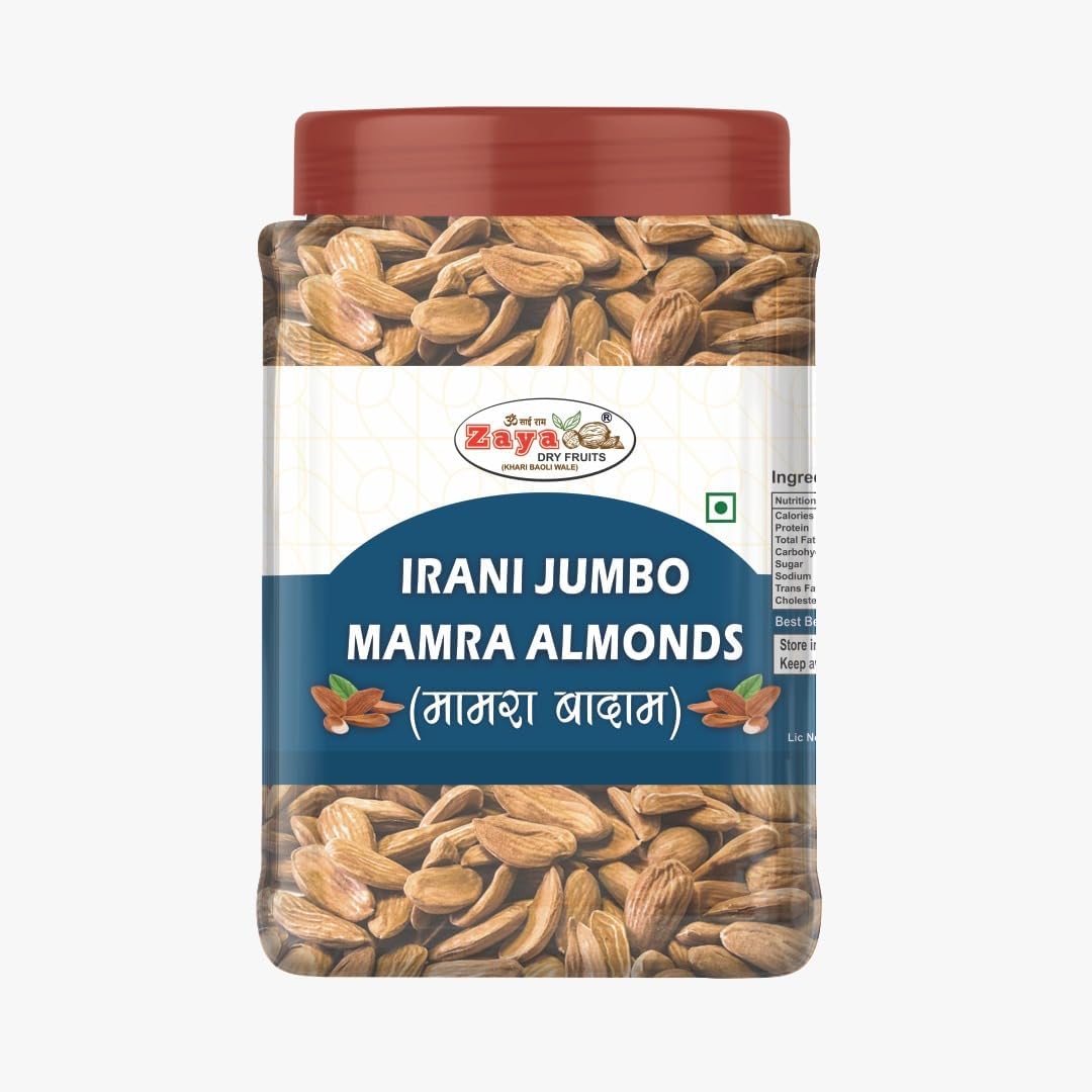 Zaya 500gm Iranian Mamra Almonds, Jumbo Mamra Badam Giri | Mamra Without Shells, Good in Oil Content (B0DCSPFQPK) Amazon Price History, Amazon Price Tracker