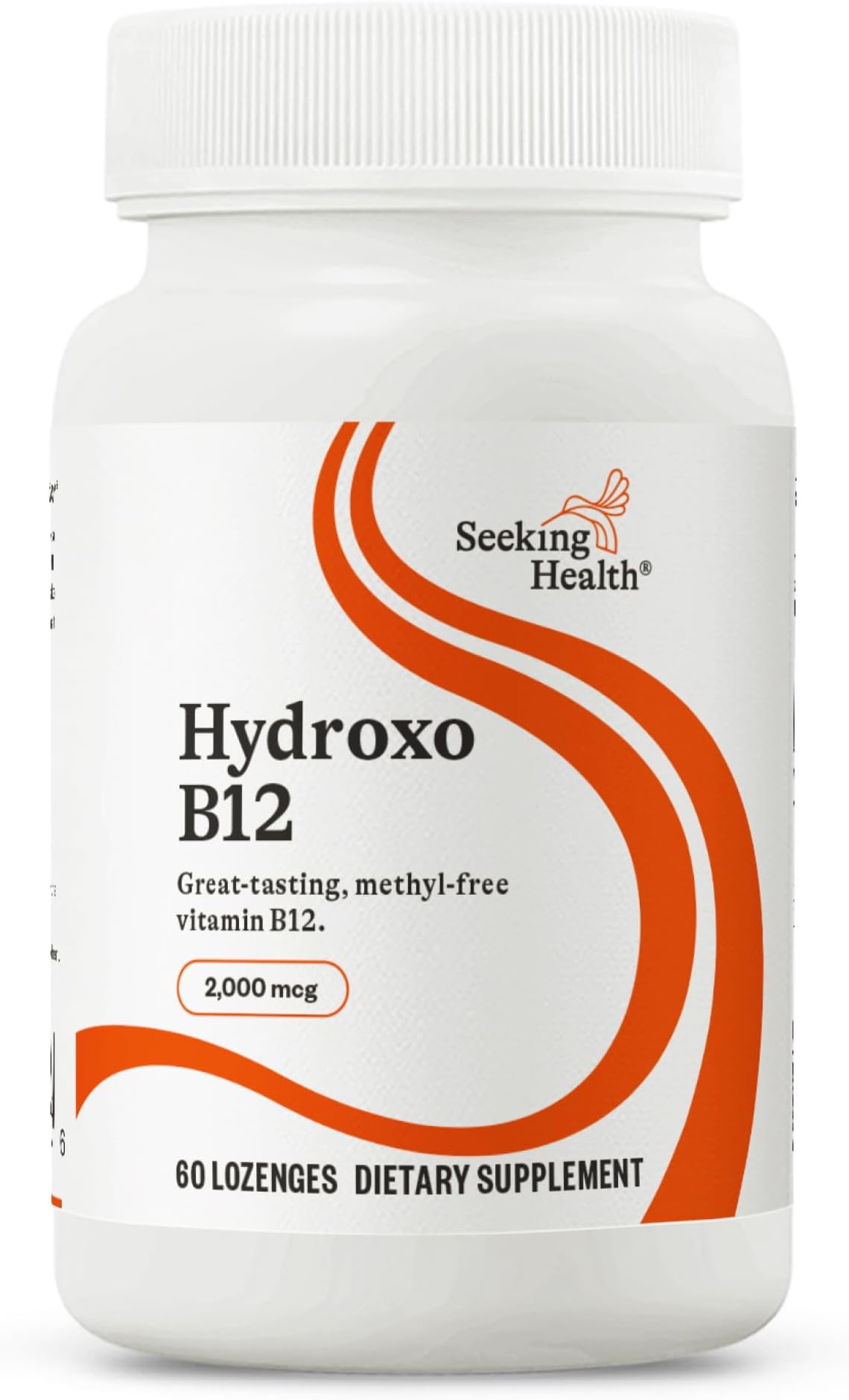Seeking Health Hydroxo B12 - Vitamin B Supplement for Energy Support - Supplement with Folate to Support Methylation & Homocysteine Levels - 2000 mcg, 60 Lozenges
