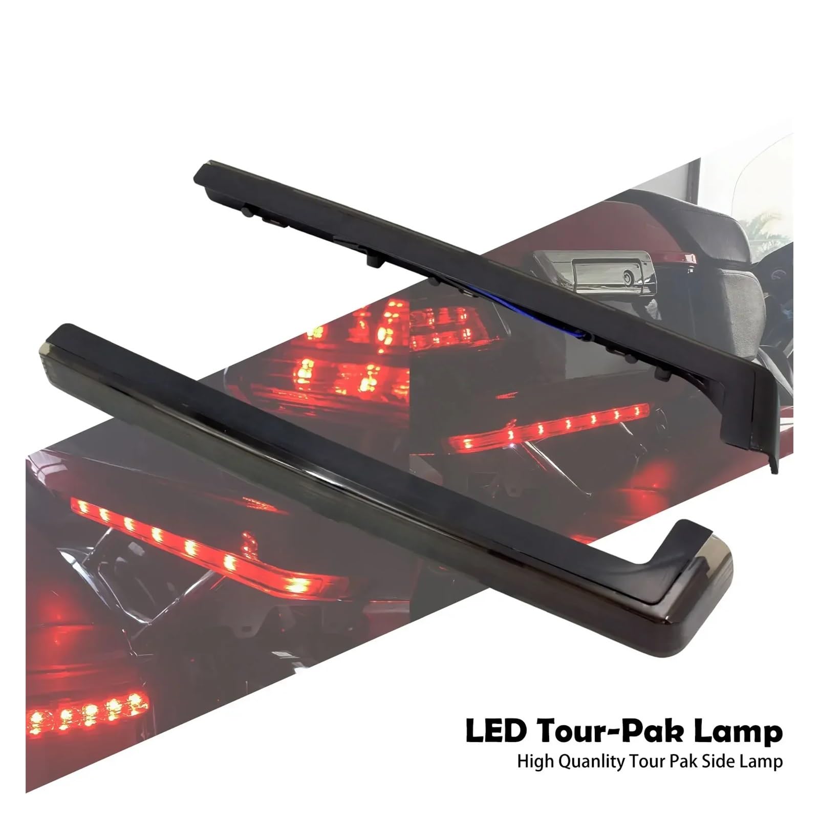 Feu De Gabarit Latéral LED pour Moto Pack Tour Pak pour Ha&rley Touring Road Street Electra Glide Road King 062023 Feuxs Stops Lampes