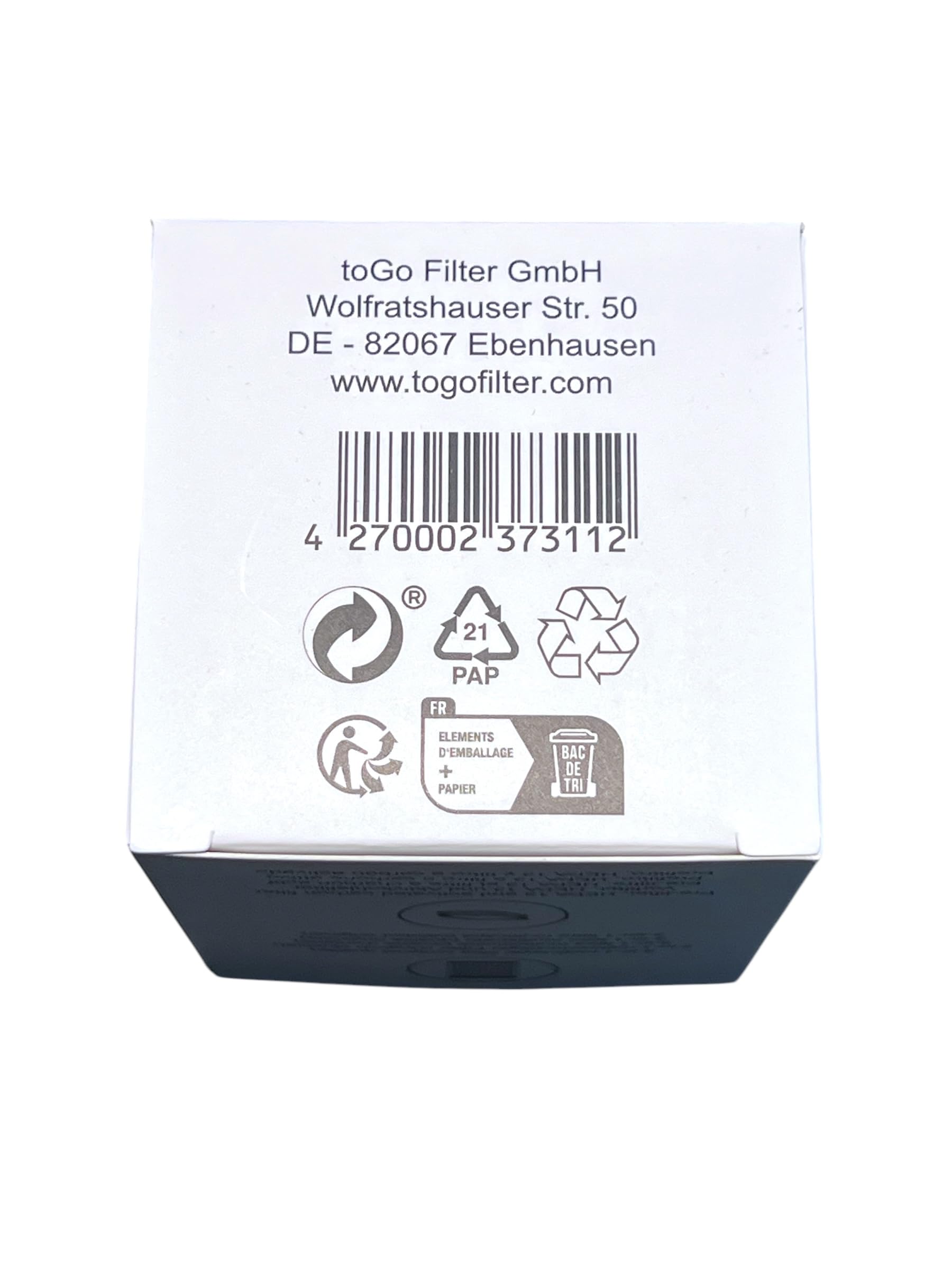 toGo Filter Original Ersatzfilter - 3-lagig mit HEPA 13 Filter, Aktivkohlefilter, Vorfilter (Packung mit 2)