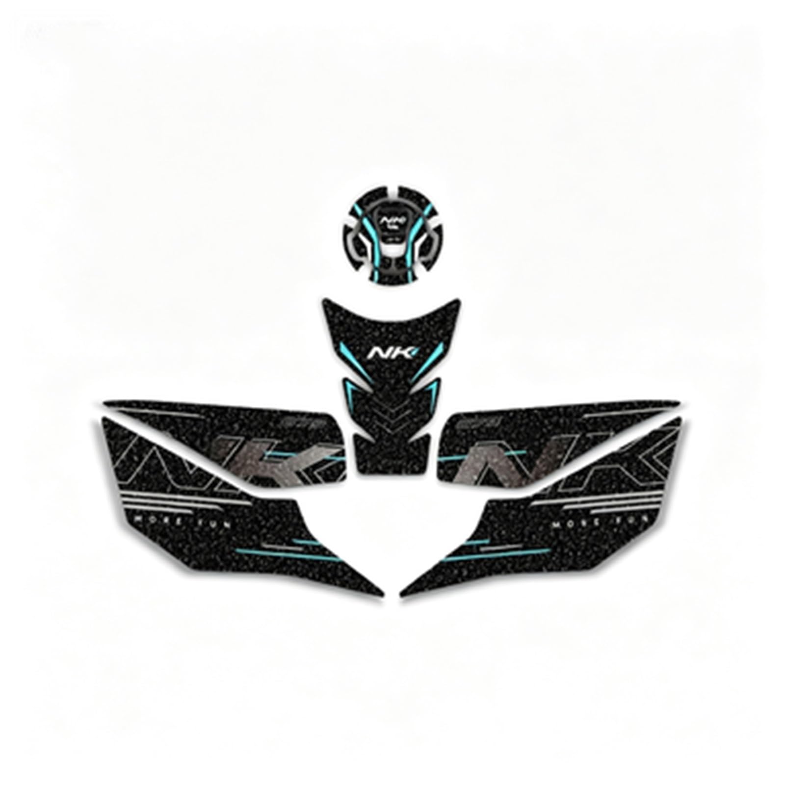 Pegatina esmerilada de tanque para CFMOTO 675NK 2025 de color 3 7
