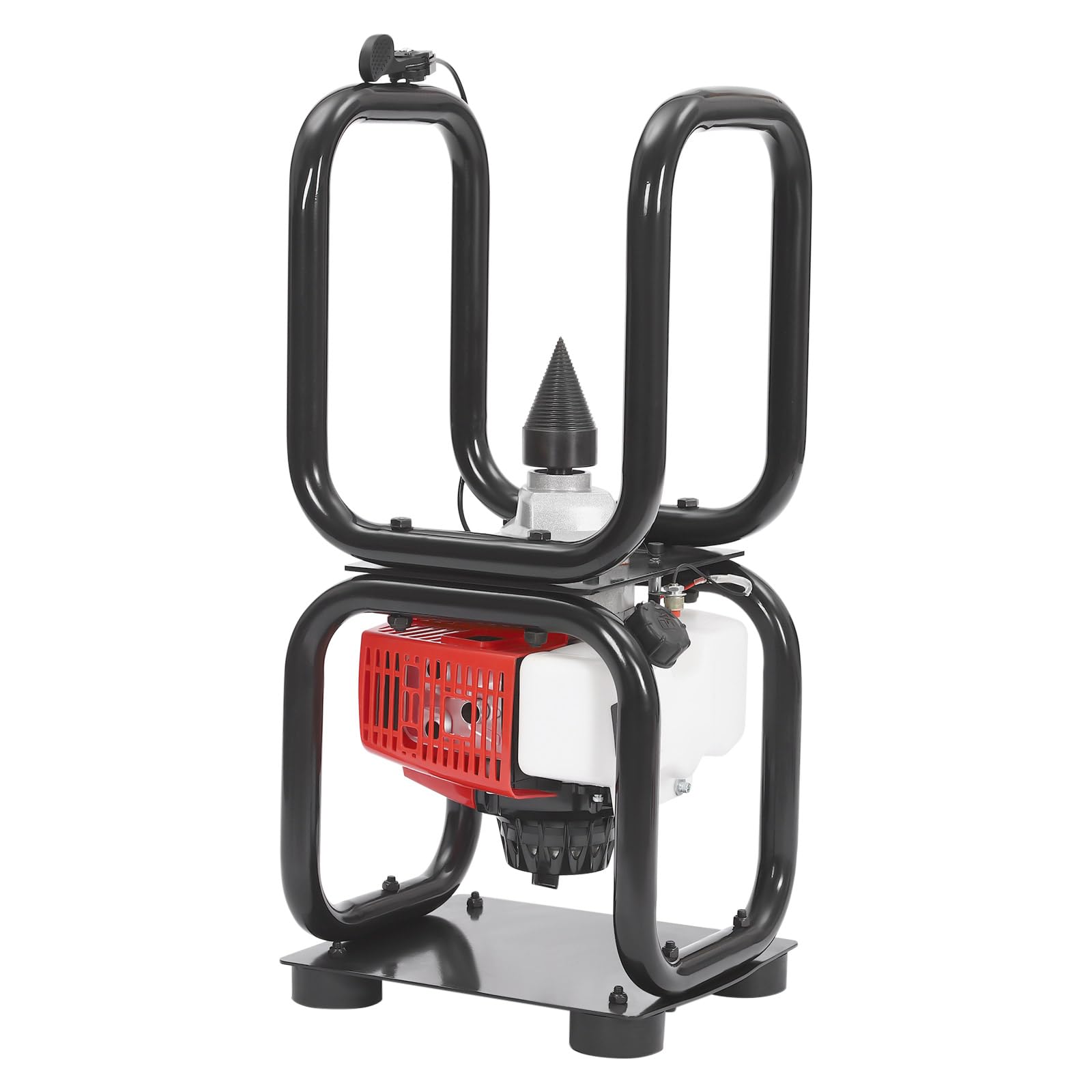 Gas Powered 64CC Petrol Log Splitter Axe with Stand, Cuts All Wood Timber Types 1.5L Wood Chipper Garden Shredder for Wood Splitting Forestry