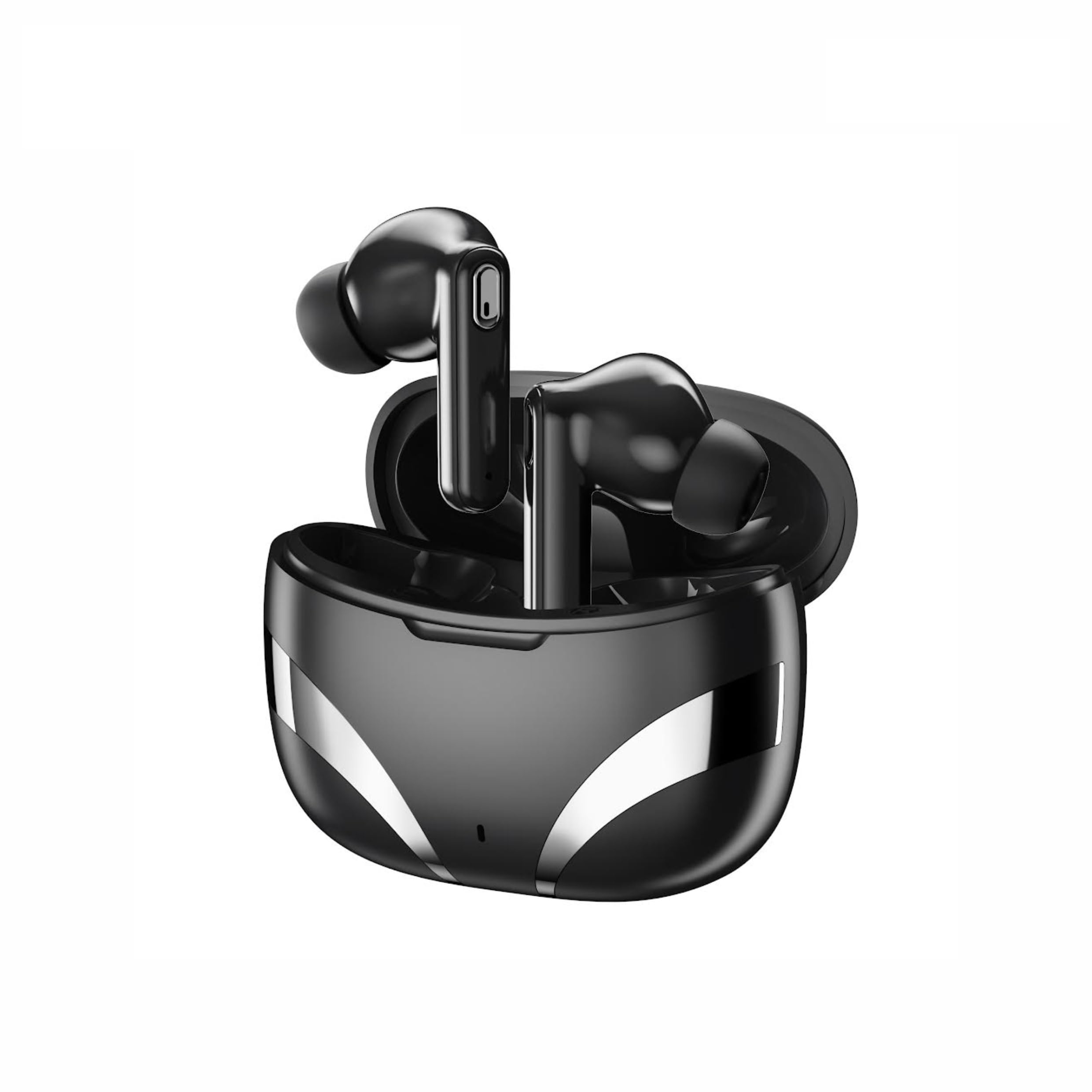 MTOVOX MTX-007 Wireless Earbuds: Premium Surround Sound, Bluetooth V5.3, 150-Hour Standby, Touch Control, Free Protective Case, Superior Comfort & Sleek Design for Ultimate Listening (Black)