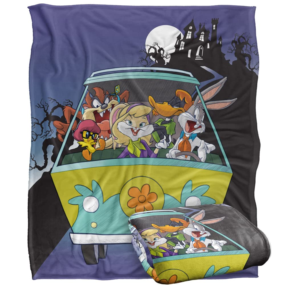 LOONEY TUNES WB 100: Blanket, 152 x 127 cm Scooby-Doo Van Silky Touch Super Soft Throw Blanket
