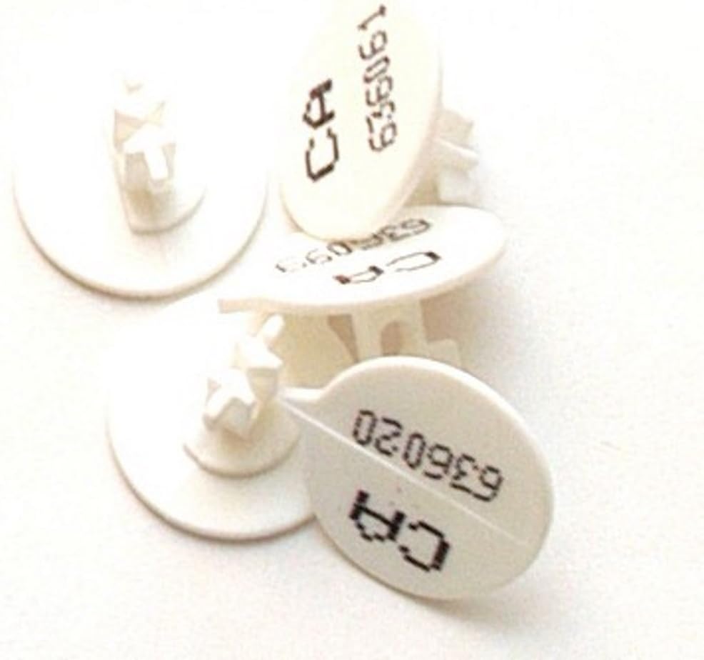 VersapakBUTTONNO_WHS Numbered Button Seal (Pack of 500)-White