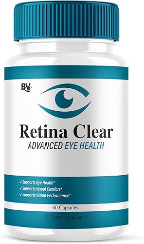 BLUE VIBE Retina Clear Suplemento avanzado para la salud ocular, Retina Clear Max Strength Suplemento general para visión y bienestar, pastillas de