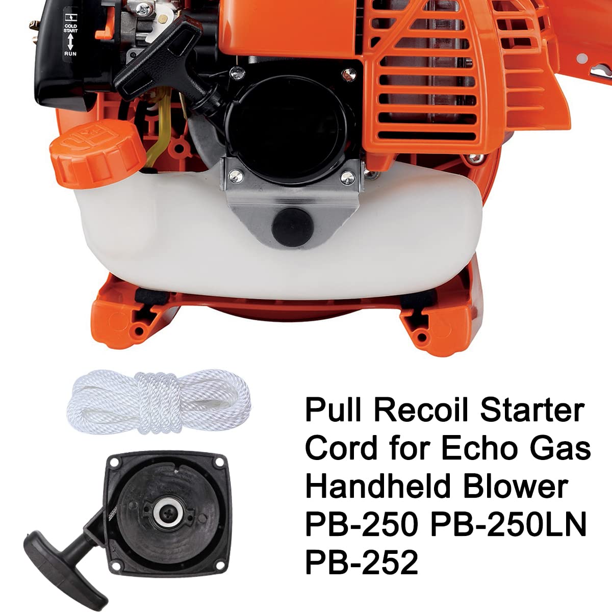 ZAMDOE Cavo di avviamento a Strappo soffiatore Portatile a Gas per Echo PB-250 PB-250LN PB-252 Soffiatori a Strappo PE-2400 GT-1100B GT-2000R GT-200R Corda di avviamento a Strappo 3,5 mm #051000961