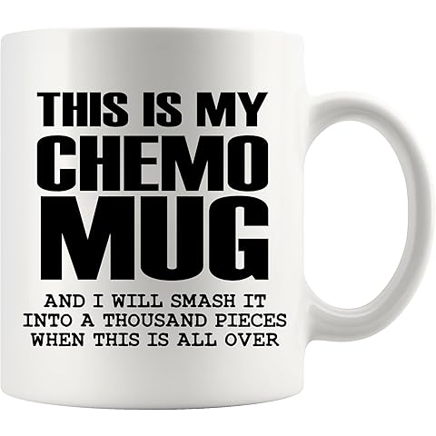 This Is My Chemo Mug Cancer Survivor Gifts Awareness Get Well Chemo Patient Breast Cervical Cancer Motivational Inspirational Gift From Friends Family Novelty Drinkware Ceramic Mug 11 oz White 11 oz