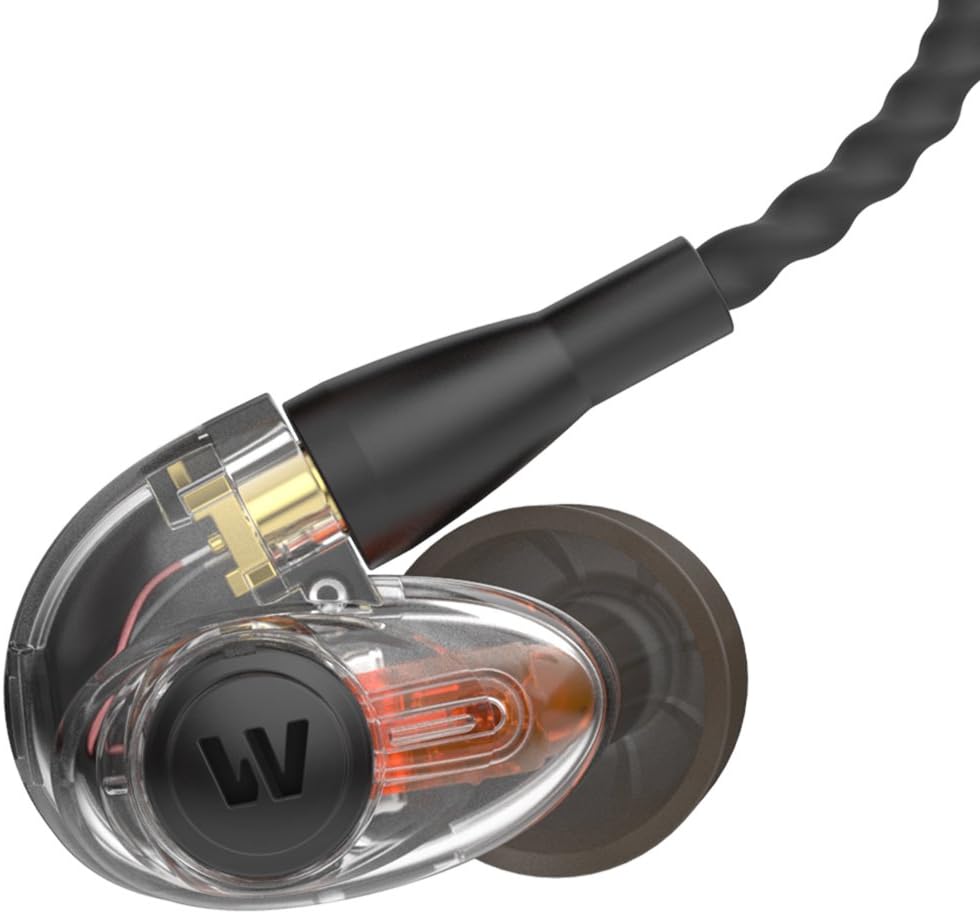 westone am pro 10 single driver universal fit in ear musicians%e2%80%99 monitors with sled technology and removable twisted mmcx audio cable