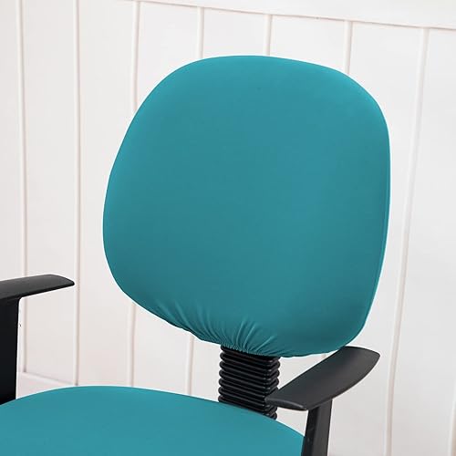 Vista 36 de MIFXIN Funda elástica elástica para silla de computadora, 2 piezas, de punto, universal, para silla de computadora, protector de muebles