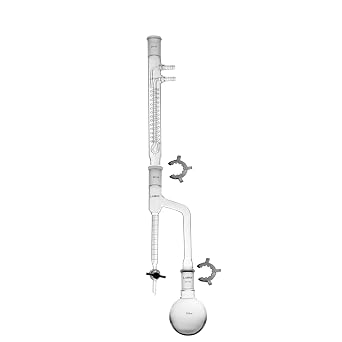 Laboy Glass Dean Stark Apparatus Kit Azeotropic Set Essential Oil Separation Organic Chemistry Lab Glassware 5pcs