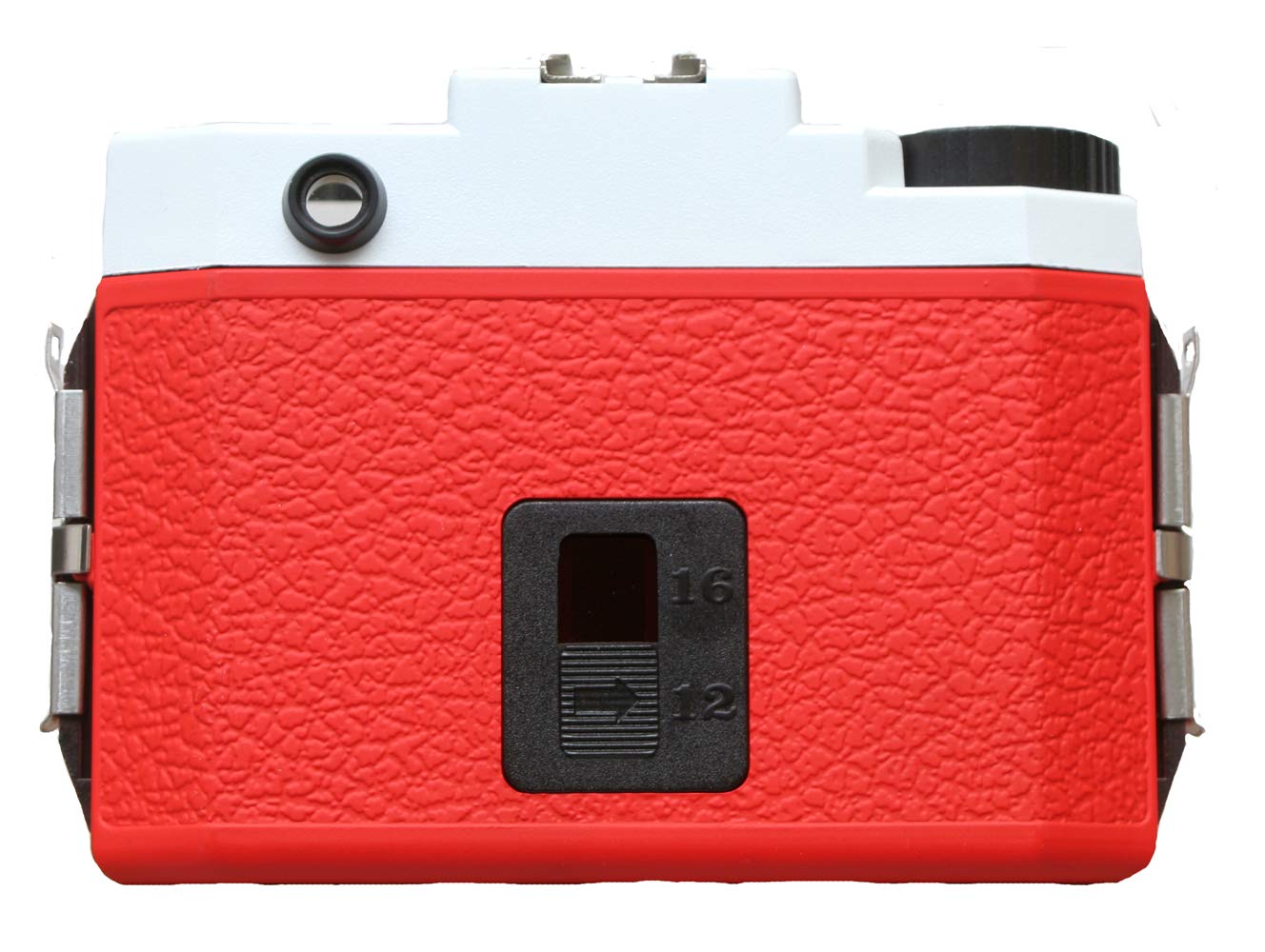 Holga Appareil photo 120 N avec corps rouge et haut blanc