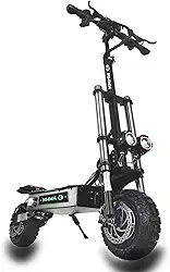 Scooter elétrico off-road adulto dobrável E Scooter Escooter potente motor duplo suspensão dupla 28 cm pneu sem câmara a vácuo 60V/40AH bateria de lítio de grande capacidade 100 km vida útil da