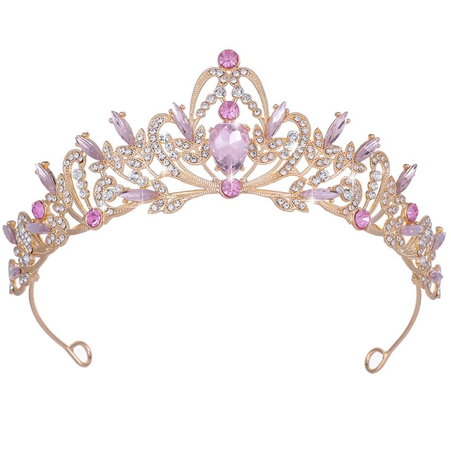Kamirola Crystal Crowns and Tiaras Headband for Girl or Women Birthday Party Wedding Prom Bridal Christmas Valentine