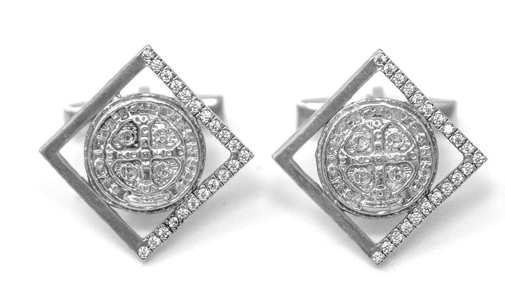 Médaille De Saint Benoît En Acier Inoxydable - 10mm | La Boutique Des Chrétiens