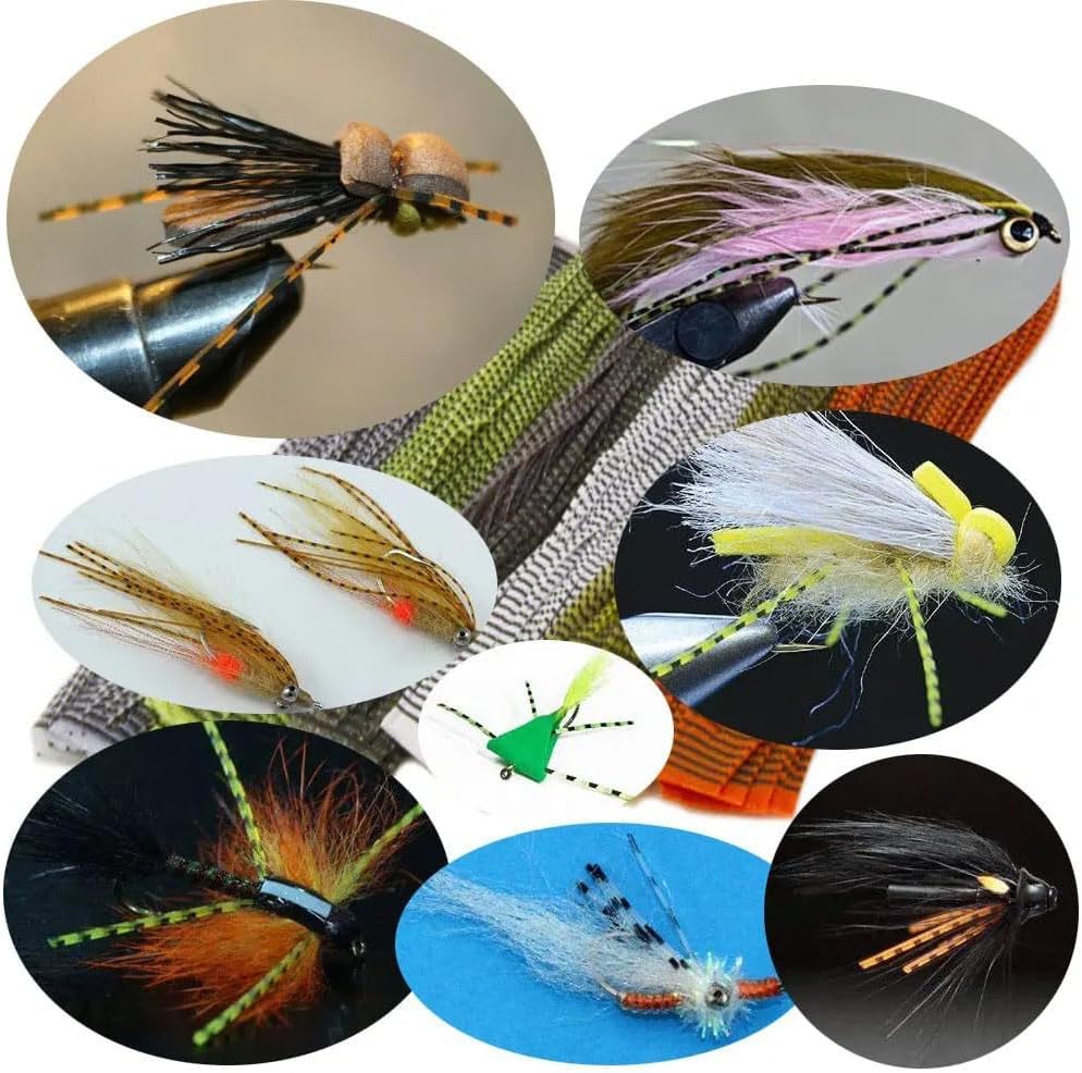 1 pieza falda de silicona colorida para señuelos de pesca miniatura 2