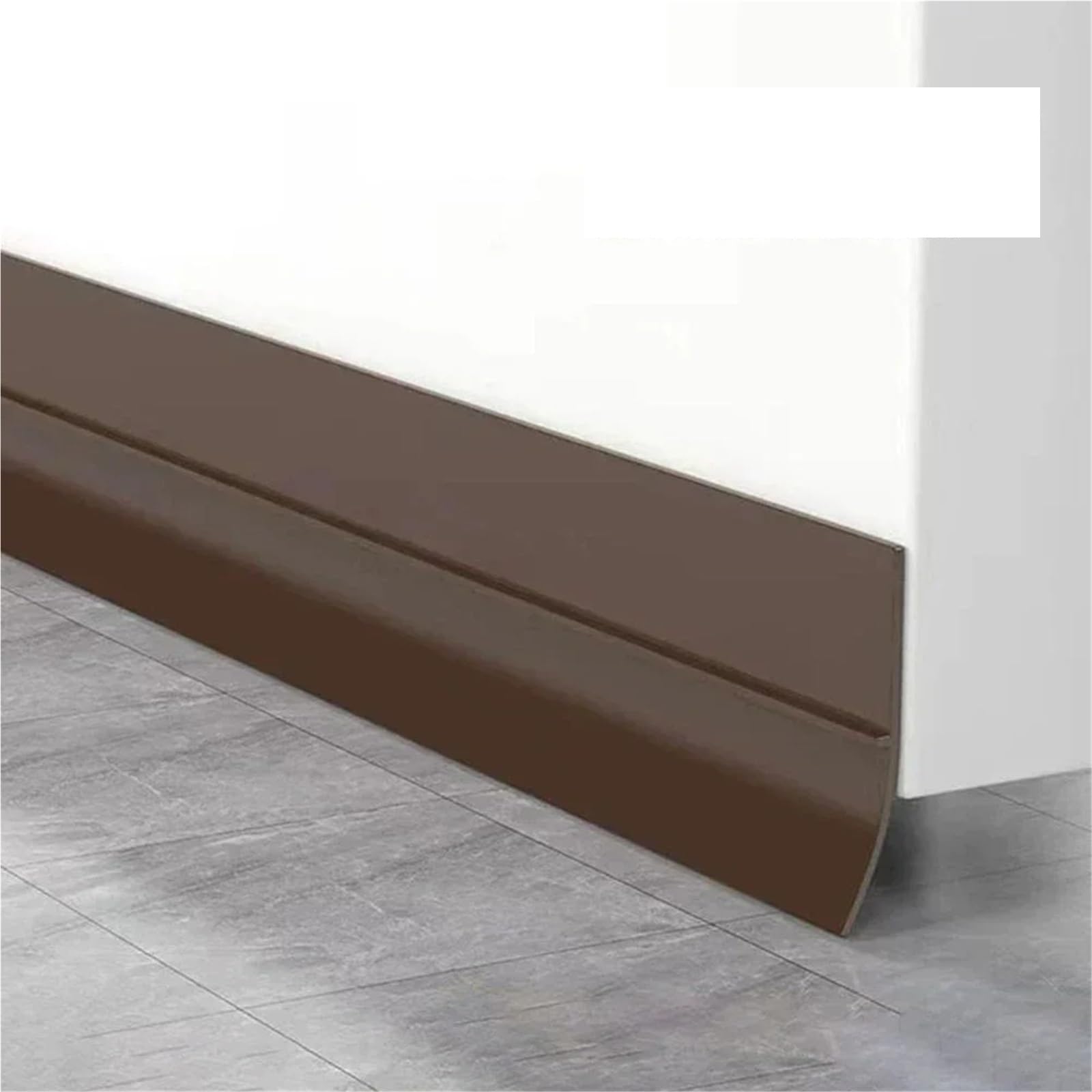 Ghhzml Brown 35Mm Door Bottom Seal Door Bottom Weatherstrip, 1M Windproof Seal Strip(Brown 35Mm)