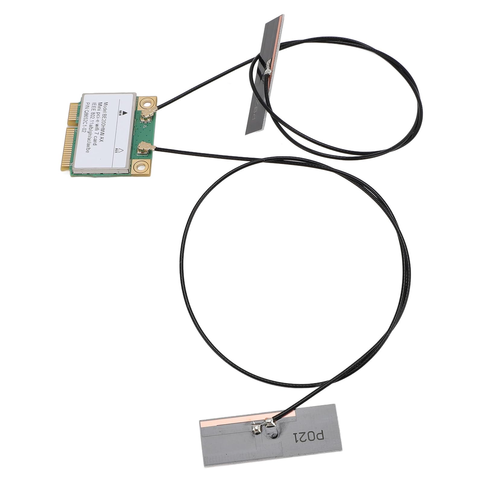 Carte réseau Mini PCI E WiFi 7, bande 8 774 Mbps avec module BT 5.4, pour Linux, pour Chrome OS (avec antenne)