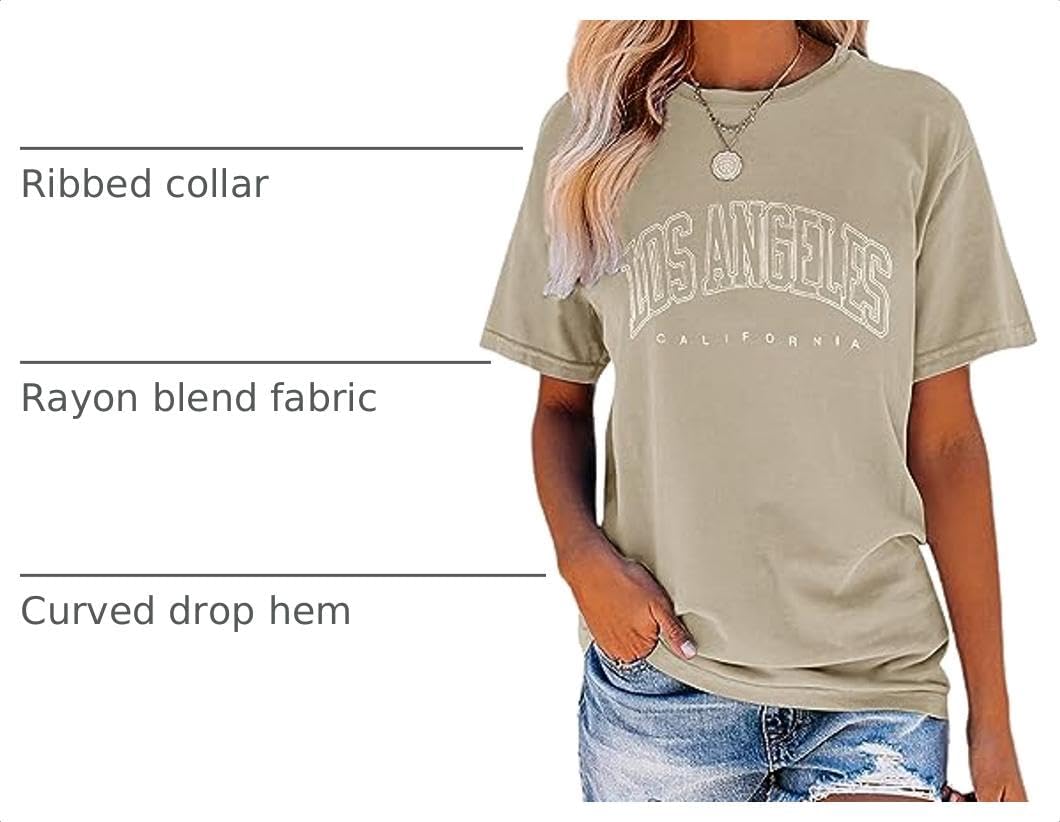 TAKEYAL Womens Graphic Tees Short Sleeve T Shirts image 4