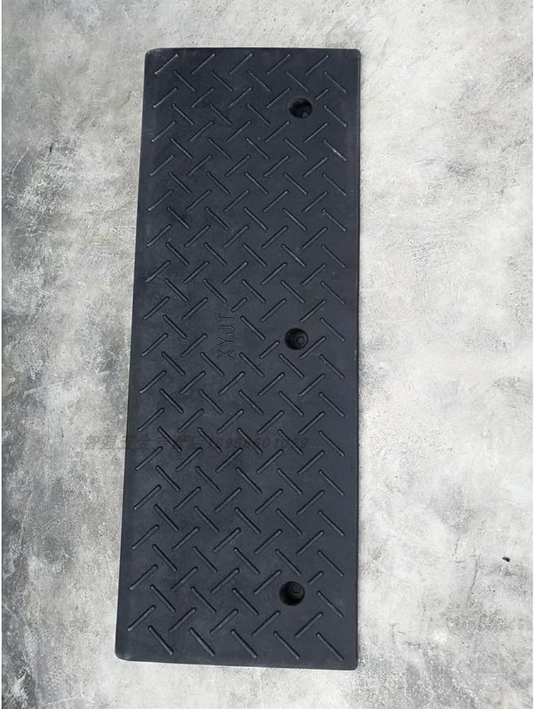 Threshold Ramp, Rubber Ramps Kerb Heavy Duty Curb Ramps,for Driveway, Sidewalk, Threshold Ramp with Fixing Screws (Size : 100x25x5cm) (One Color 100x25x7cm)