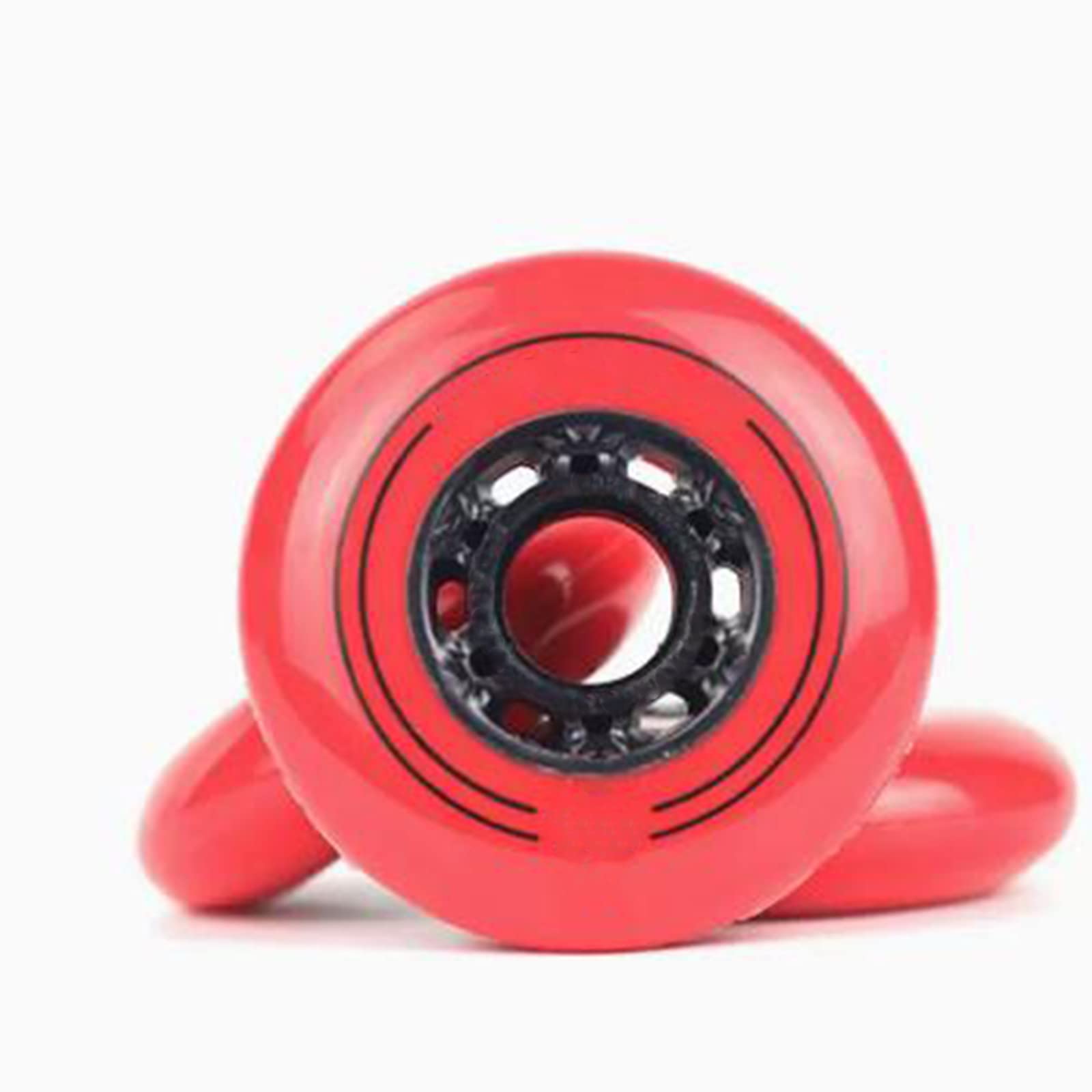 Genérico Ruedas de Repuesto para Patines en Línea Exterior Interior Paquete de 8 72 mm 76 mm 80 mm Sin Rodamientos Dureza 86/88A