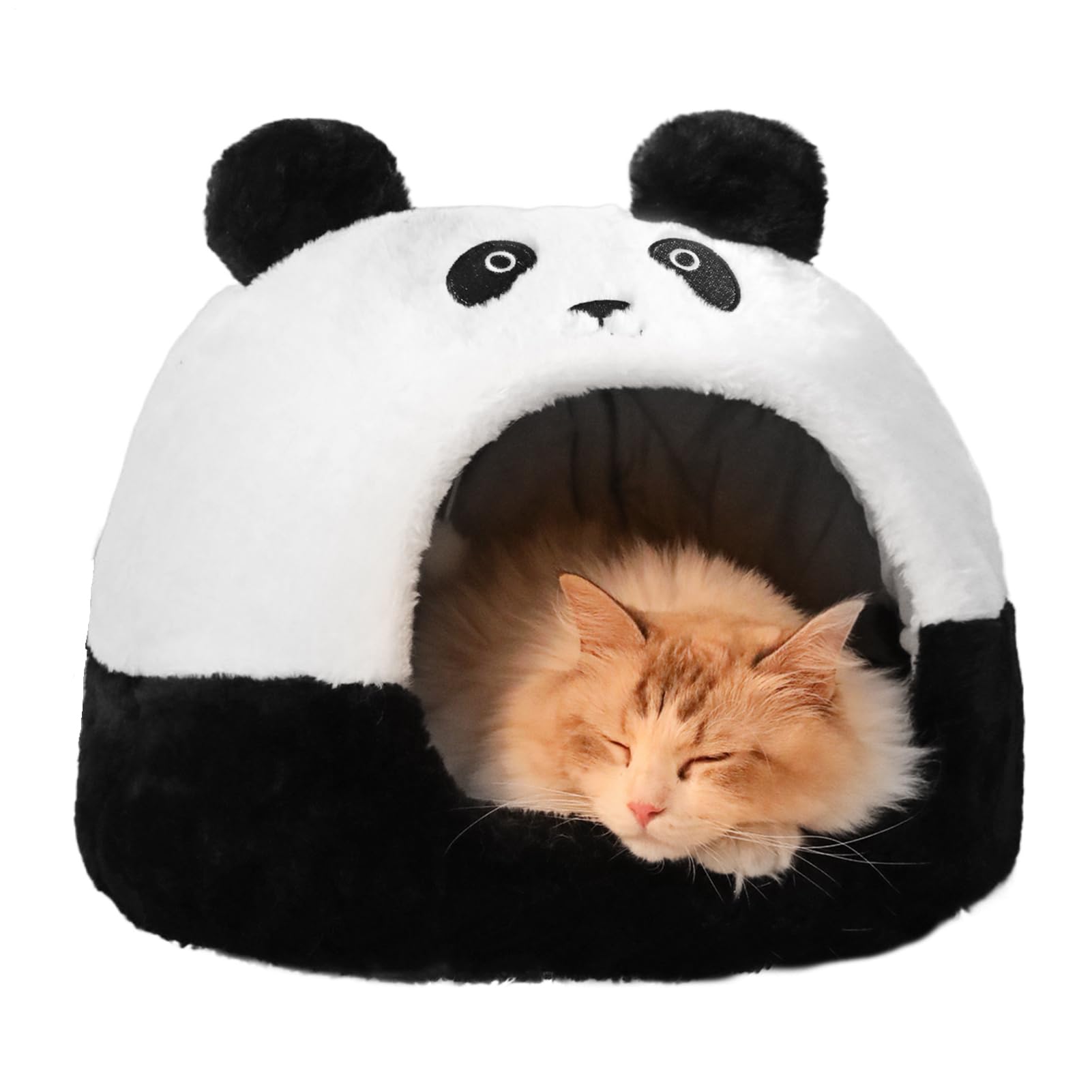 Lit pour chat panda contre le froid niche confortable pour chiots