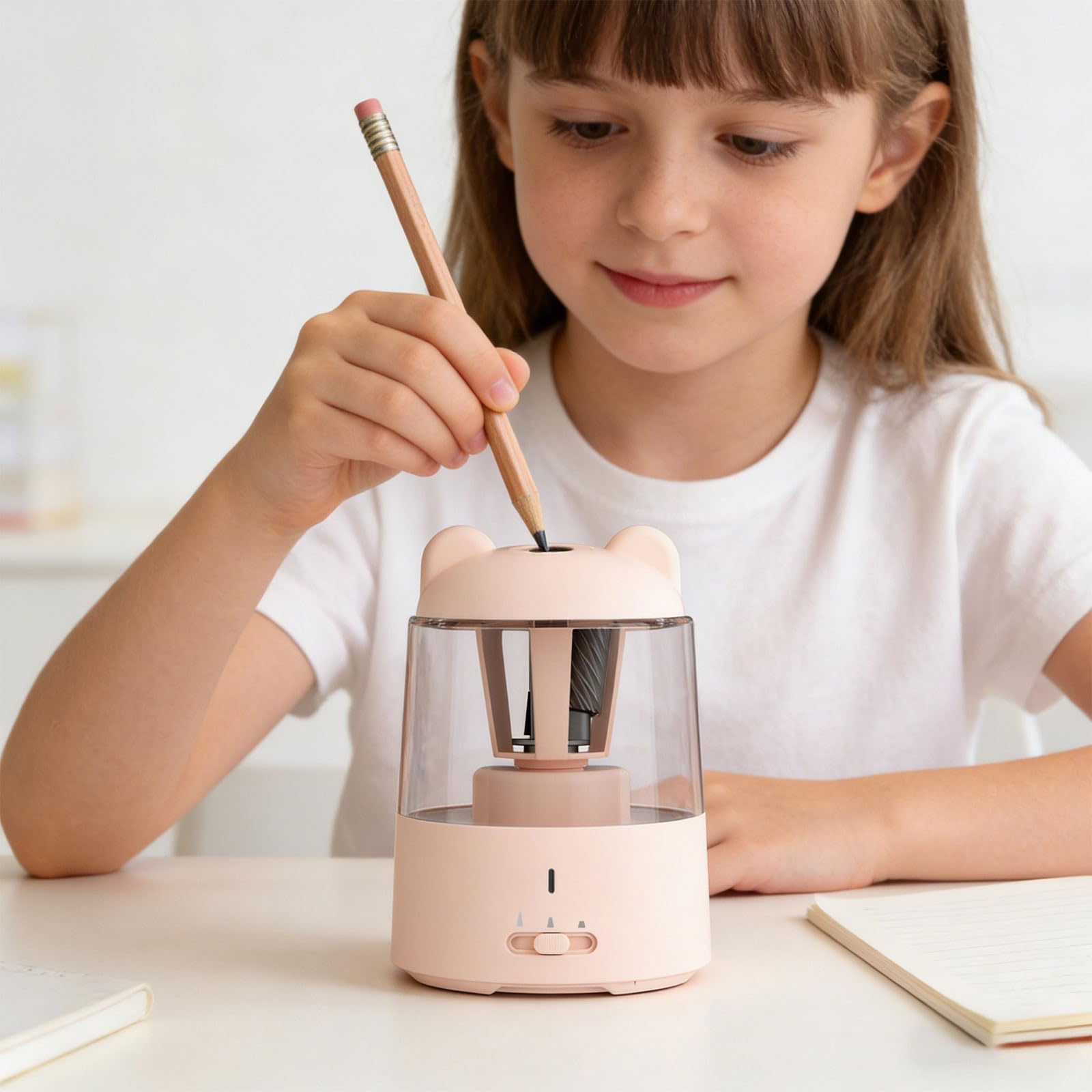 Taille-crayon portable avec détection intelligente, Blue