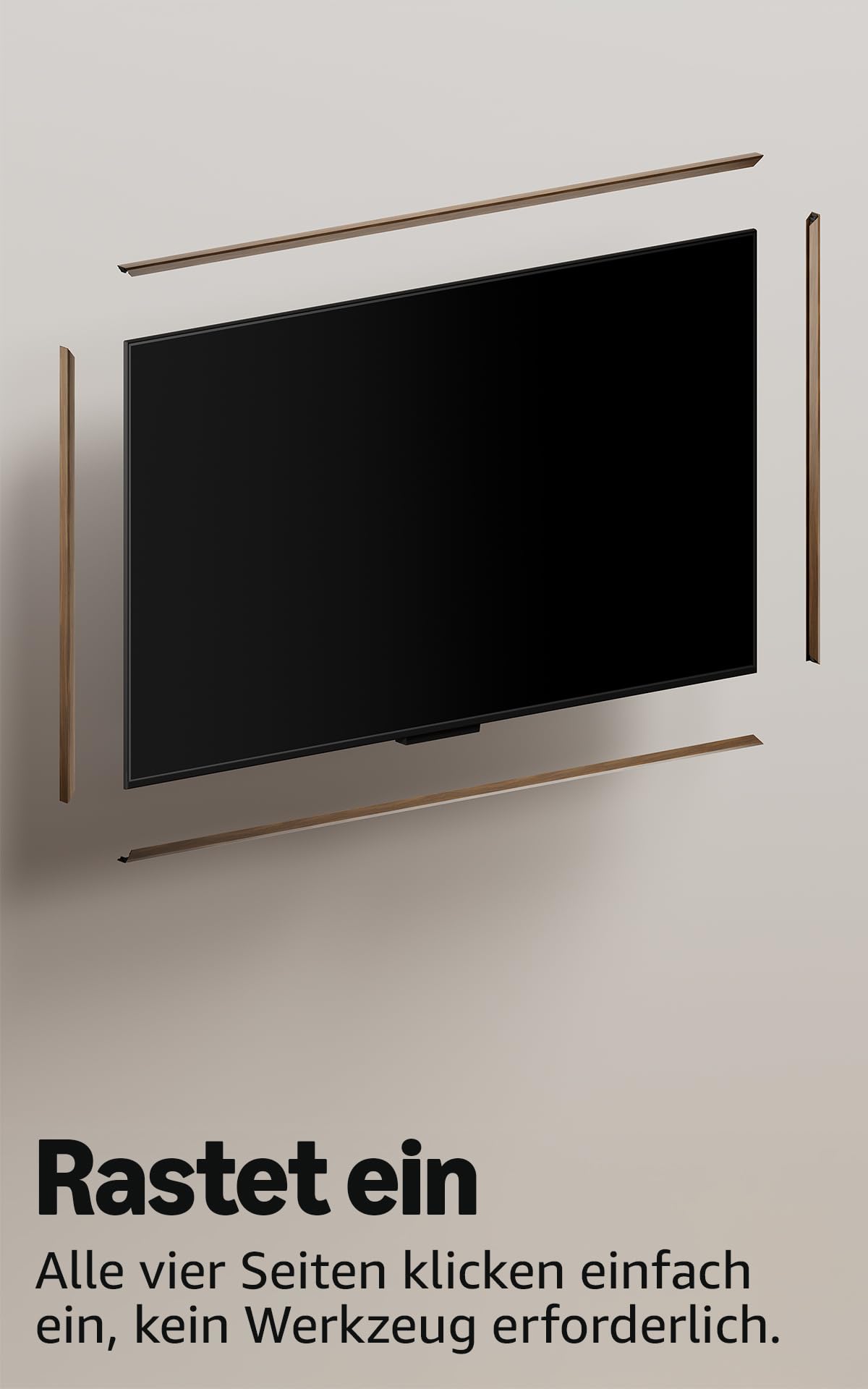 Amazon Ember Artline-Rahmen Nussbaum für den 55-Zoll-Lifestyle-TV 55 Zoll – Bild 4