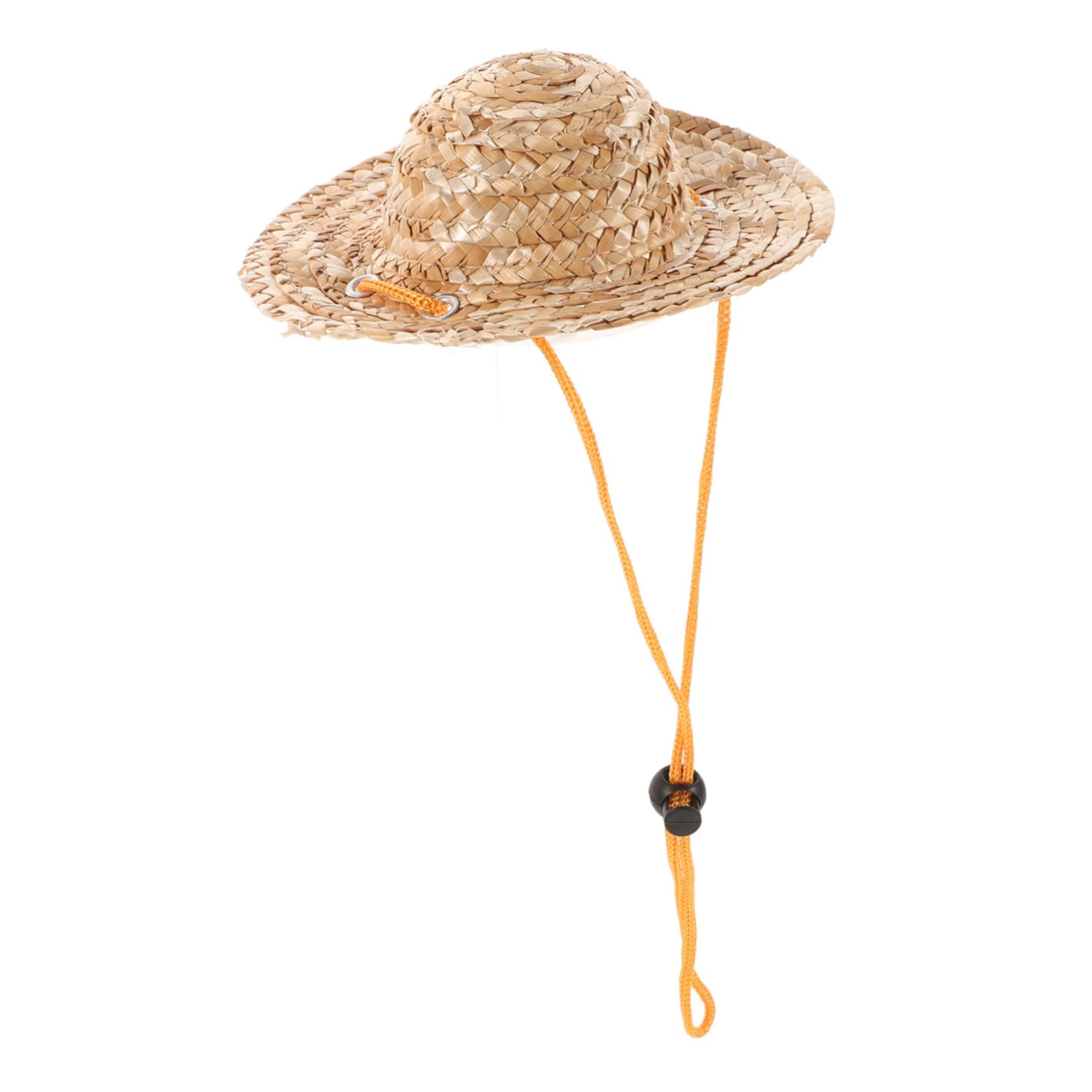 PEPLAYTAL Pet for Small Dogs Cats Adjustable Sun Protection Bucket Hat for Beach Garden Use Sewn for Style and Comfort for