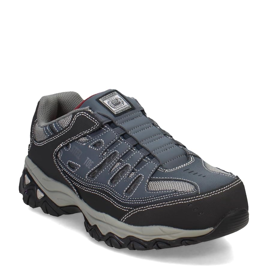 Skechers Cankton steel toe work shoes with memory foam insoles