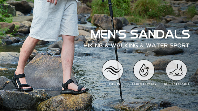 Amazon.com | SUITSER Athletic Sandals for Men Hiking Beach  display picture 3