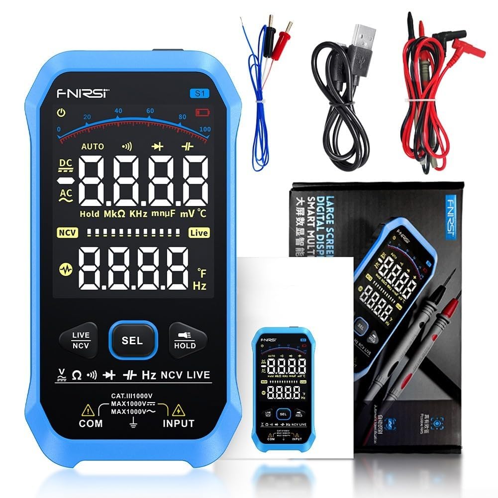 Multimètre Digital S1 ABS Compact Testeur Électrique