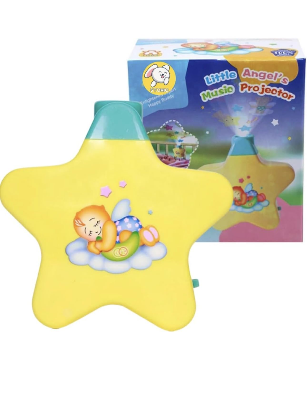 Richtots Premium New Born Baby Mini Projector Toy - Sooth Relax Sleep Help for Parents - Musical Star Light Show and Learning for Kids (Star Projector), Multicolor (B0DF7ZTY23) Amazon Price History, Amazon Price Tracker
